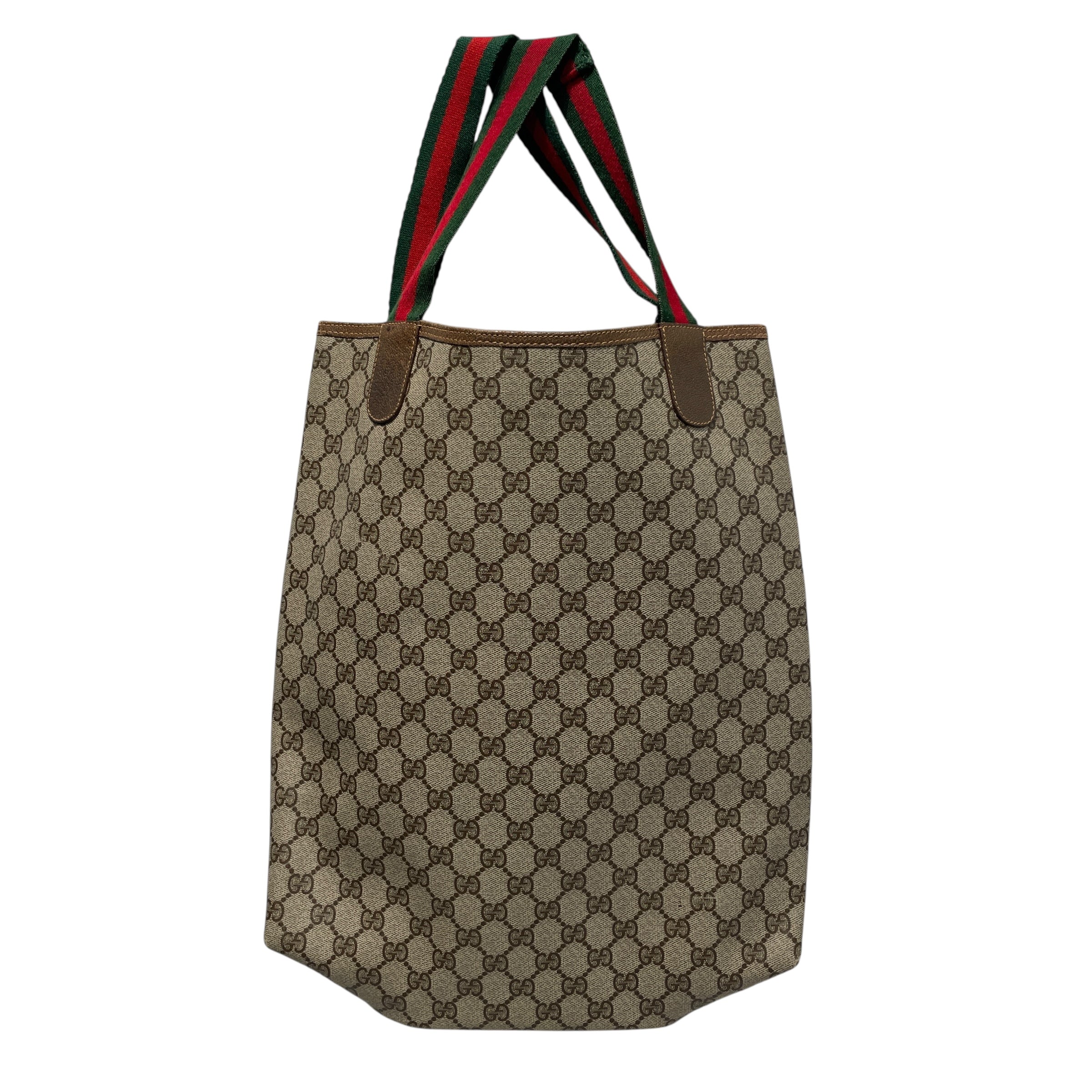 GUCCI/Tote Bag/Monogram/Leather/BRW/GG Sherry Line Tote Bag view 2