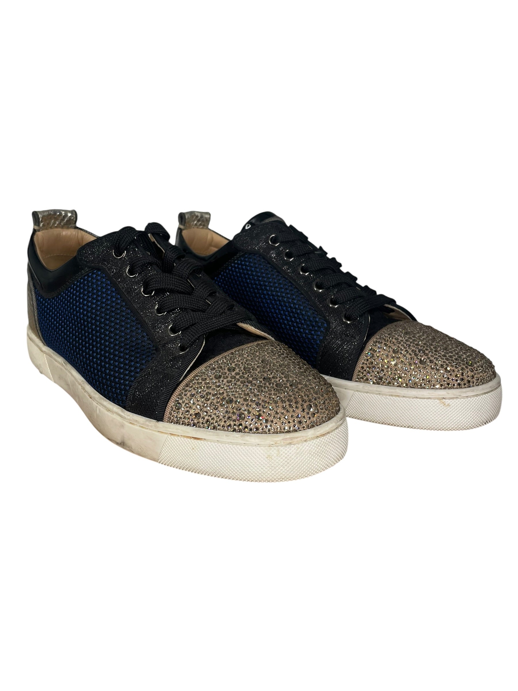 Christian Louboutin/Low-Sneakers/EU 42/NVY/NAVY CRYSTAL SNEAKERS LOW view 1