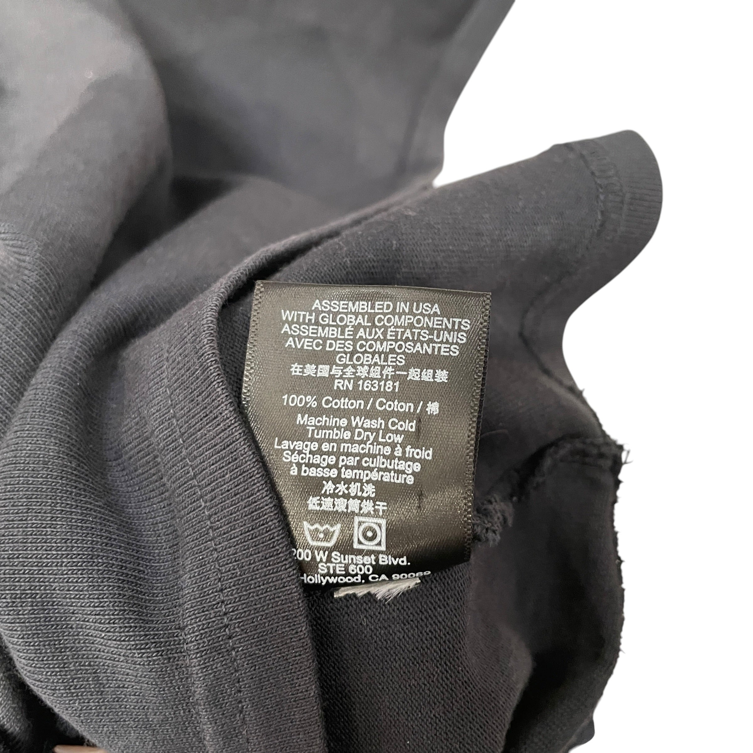 RHUDE/T-Shirt/L/Cotton/BLK/racing crest graphic logo view 3
