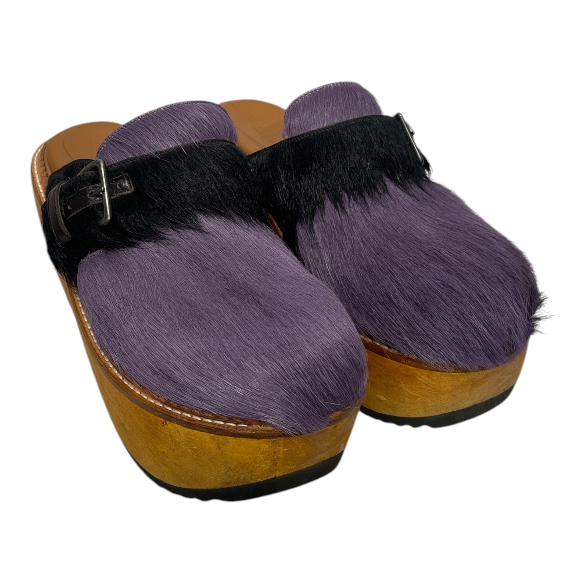 MARNI/Sandals/EU 40/Fake Fur/PPL/FAKE FUR CLOGS view 1