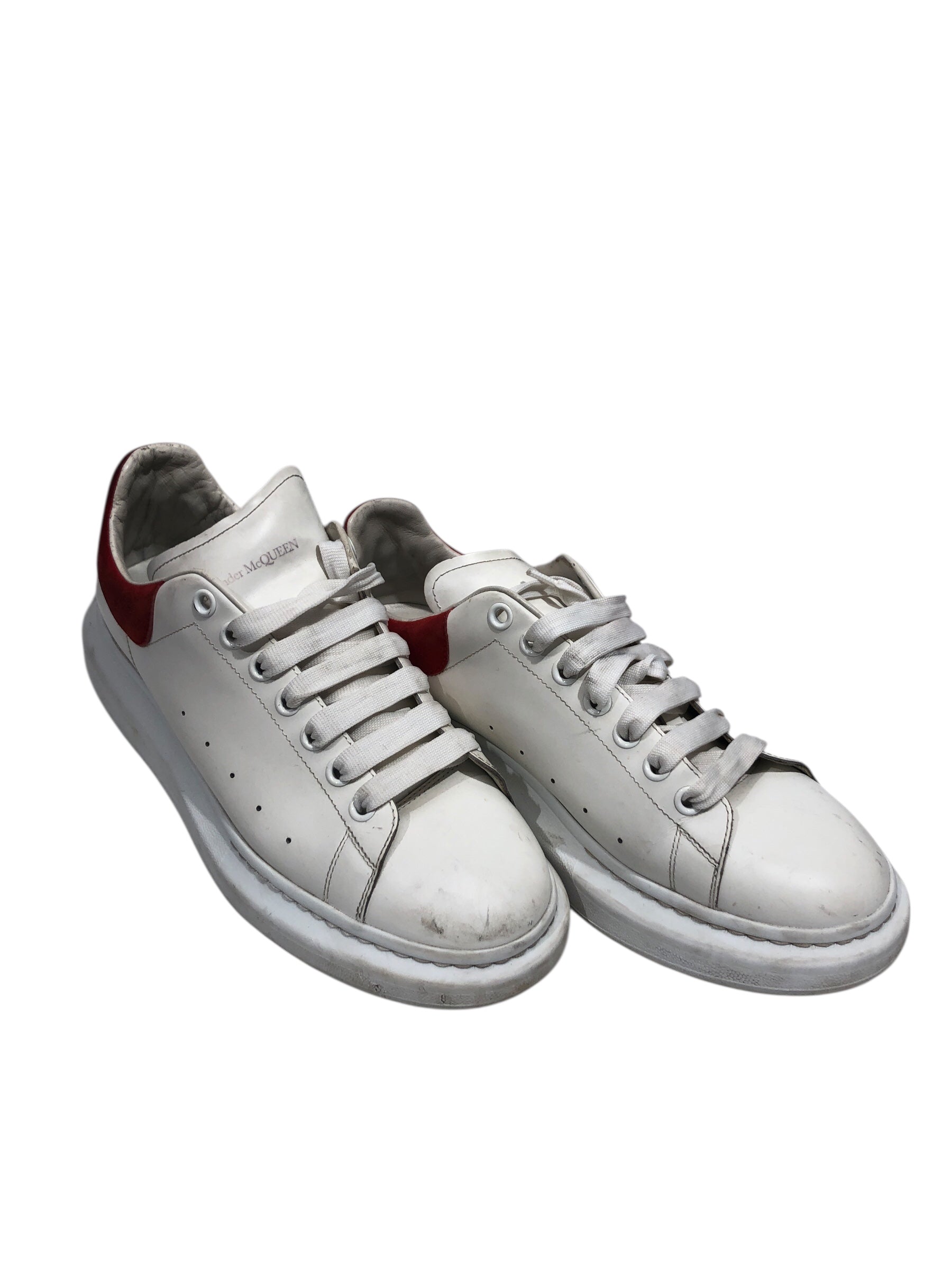 Alexander McQueen/Low-Sneakers/US 12/Leather/WHT/ view 1