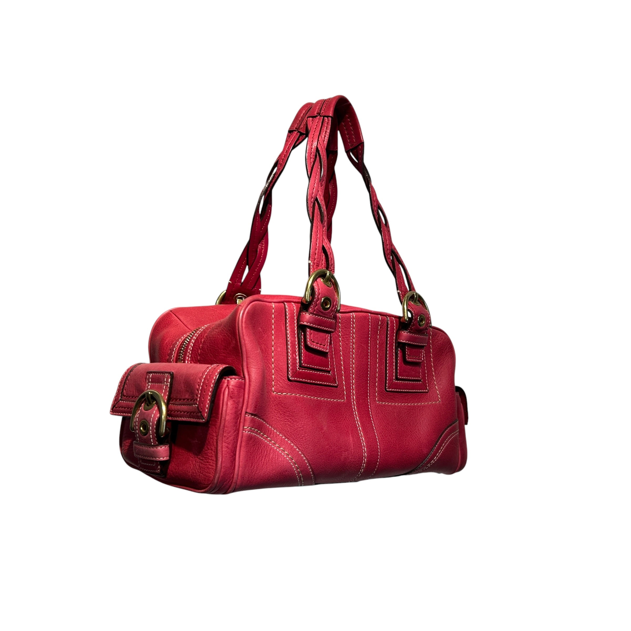 COACH/Hand Bag/Leather/RED/SOHO MIA SATCHEL view 6