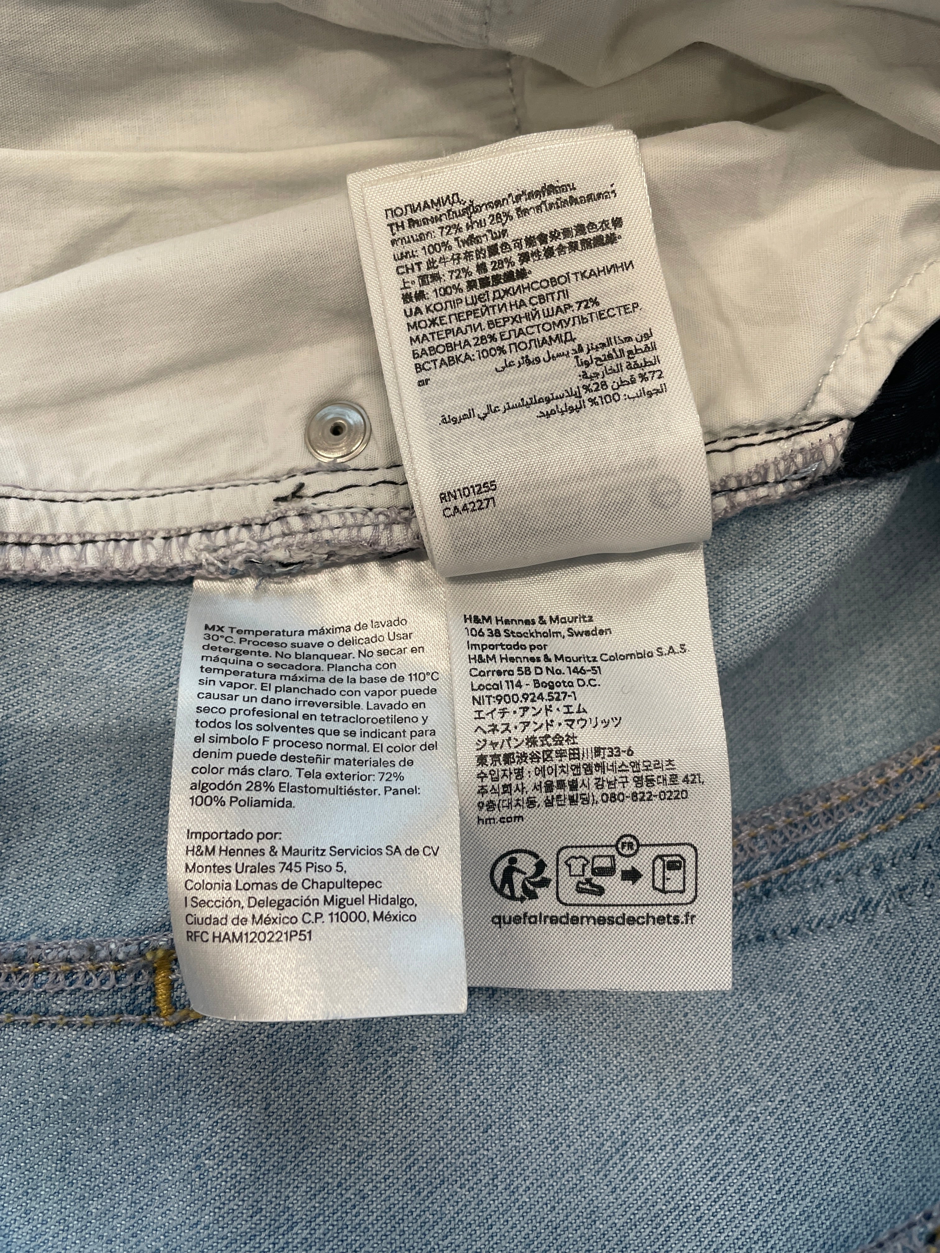 Thierry Mugler/H&M/Bootcut Pants/54/Denim/BLU/Border/SPIRAL JEANS MEN view 9