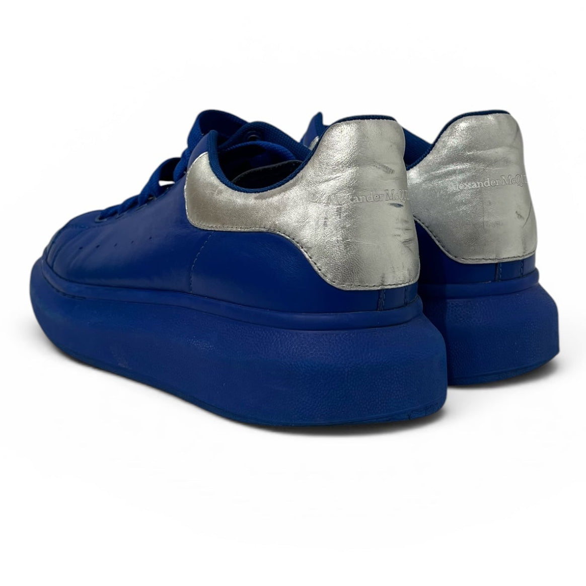 Alexander McQueen/Low-Sneakers/US 9/Leather/BLU/634871 BLU/SLV view 2