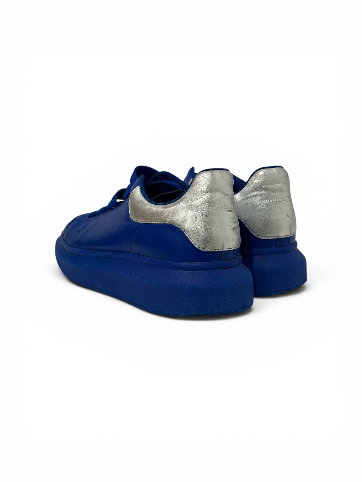 Alexander McQueen/Low-Sneakers/US 9/Leather/BLU/634871 BLU/SLV view 2