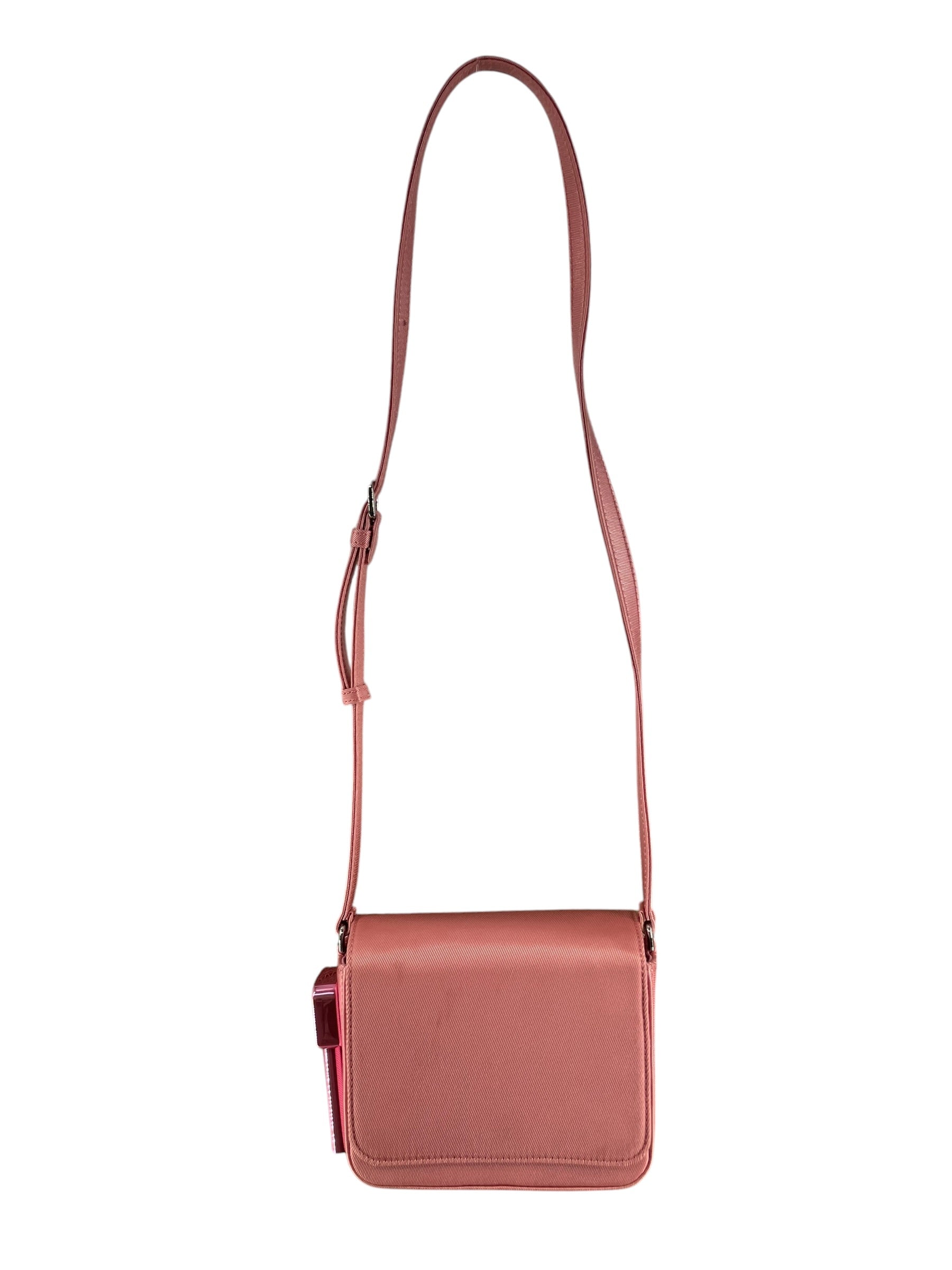 EDIE PARKER/Cross Body Bag/Cotton/PNK/LTHR LINING | SIDE LGHTR HLDR view 1