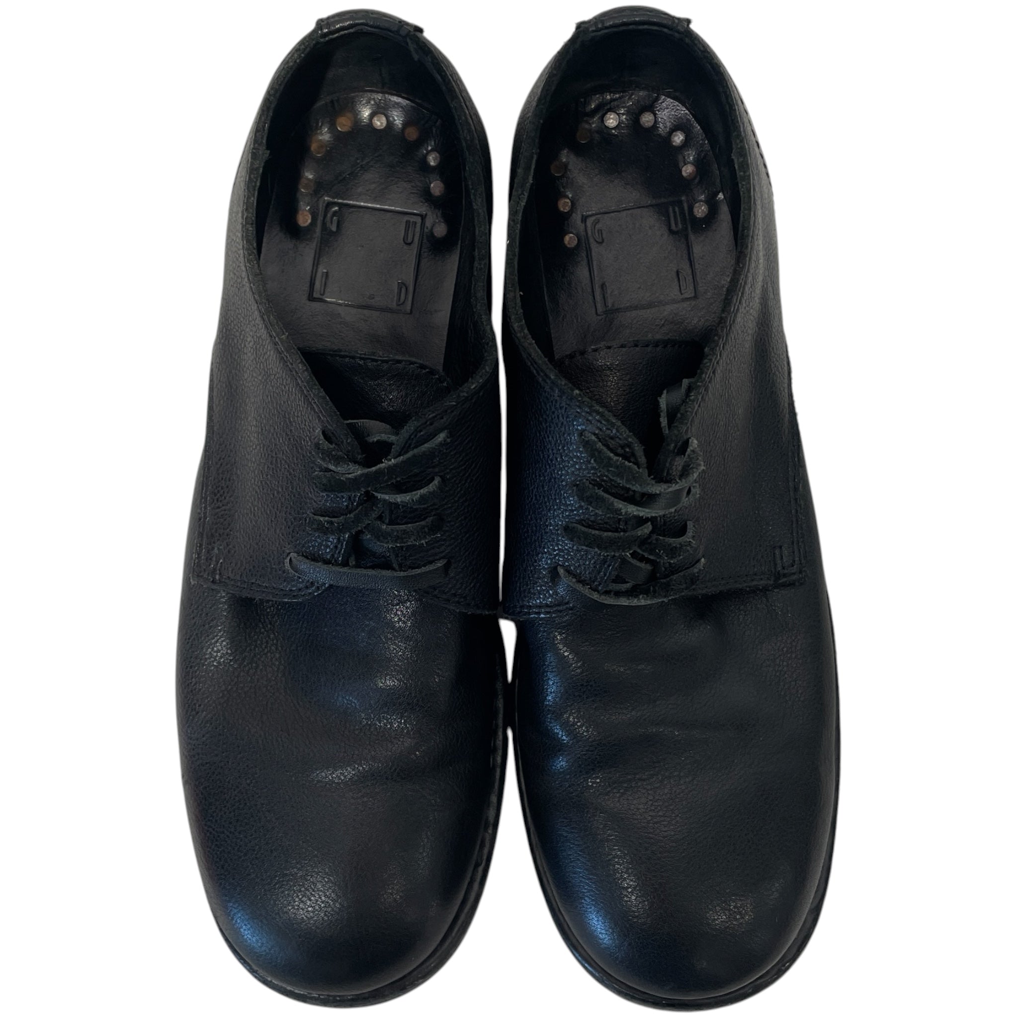 GUIDI/Dress Shoes/EU 36/Leather/BLK/U-Tip/lace up derby view 3