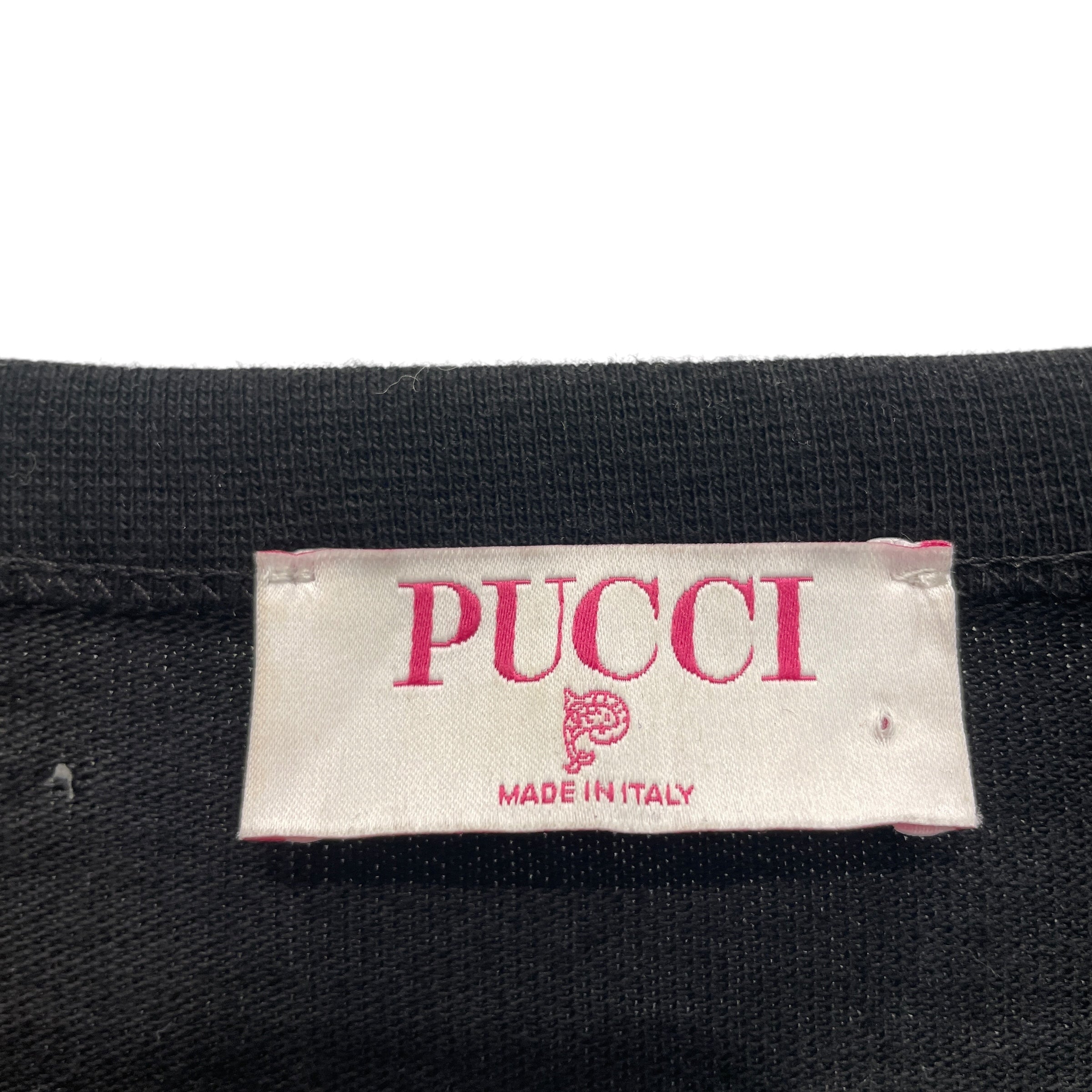 EMILIO PUCCI/LS T-Shirt/L/Cotton/BLK/LAYERED STRIPE SLEEVES view 3