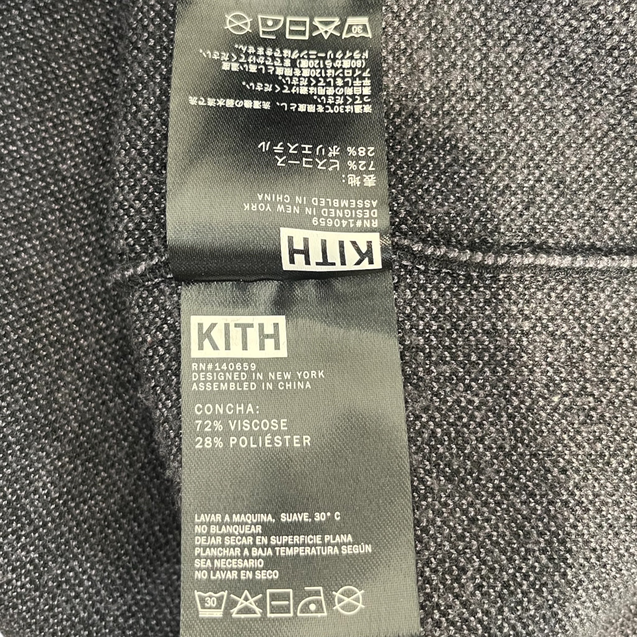 KITH/Sweater/XS/Cotton/BLK/Turtle Neck/Zip up with logo on side view 5