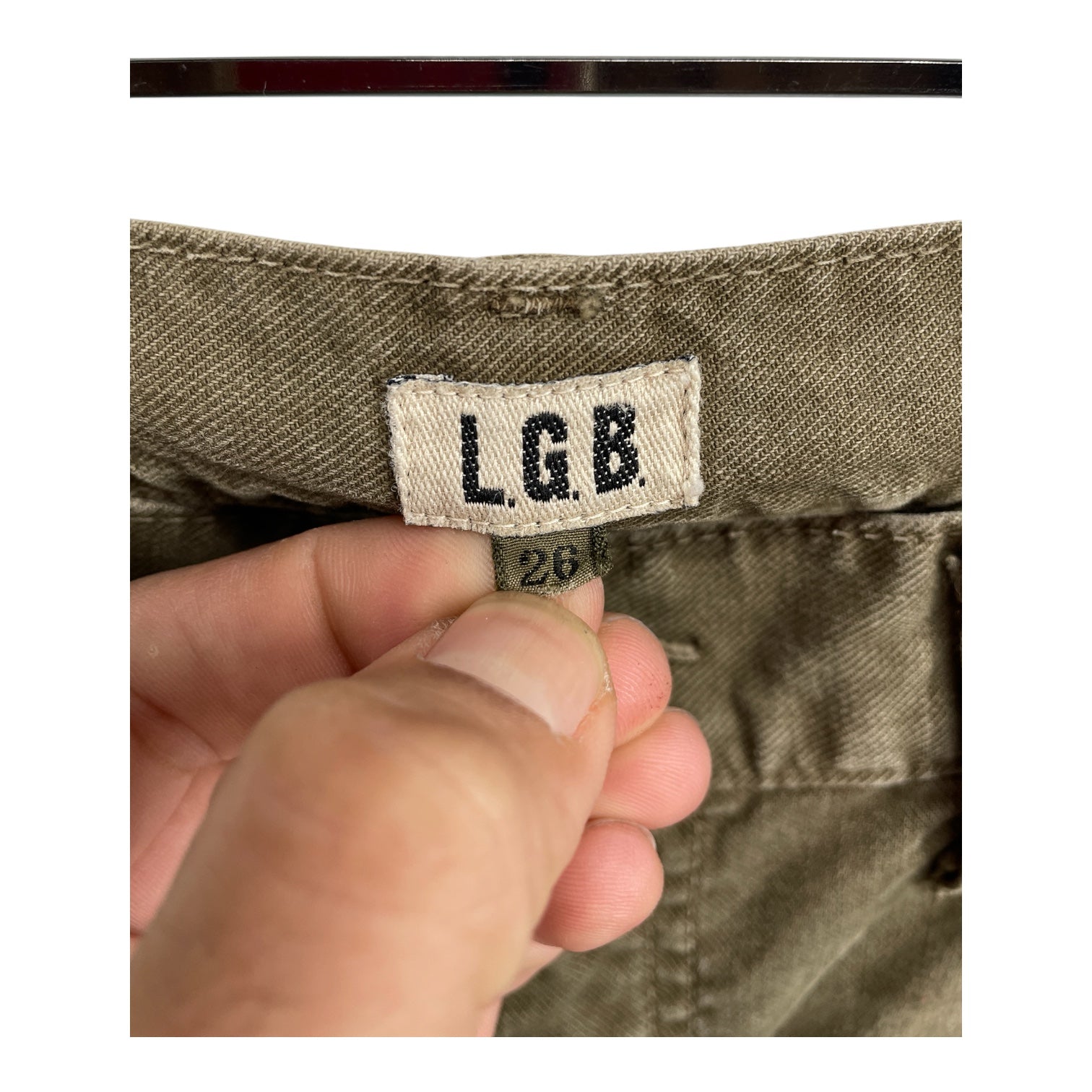 LE GRAND BLEU/Skinny Pants/26/Cotton/KHK/CAPRI PANTS view 4