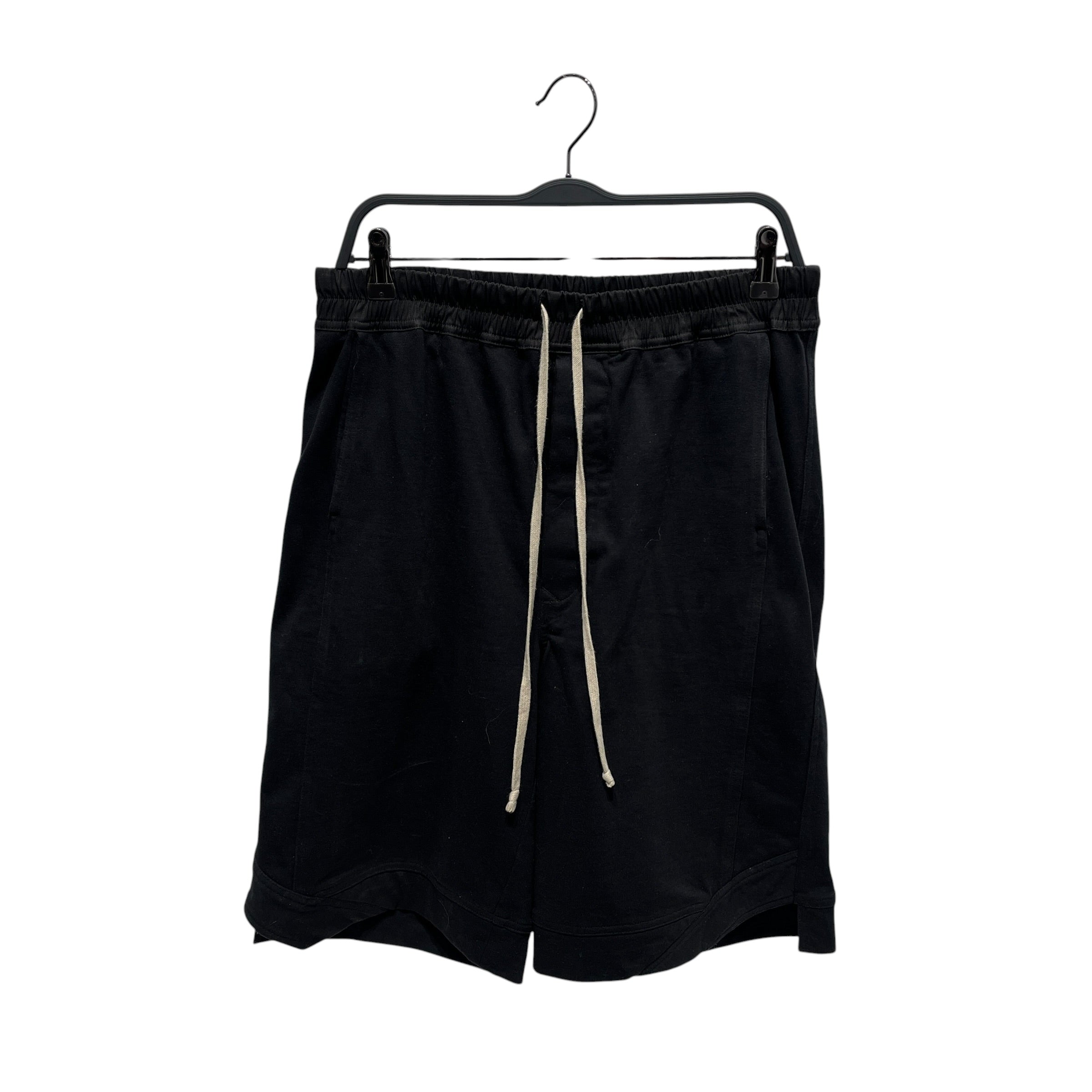 Rick Owens/Shorts/36/Cotton/BLK/BLK MED LENGTH WHT DRAWSTRING