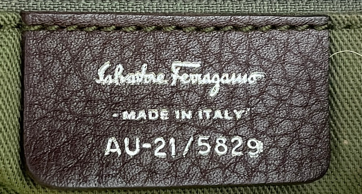 Salvatore Ferragamo/Hand Bag/Cotton/BRW/canvas gancini view 4