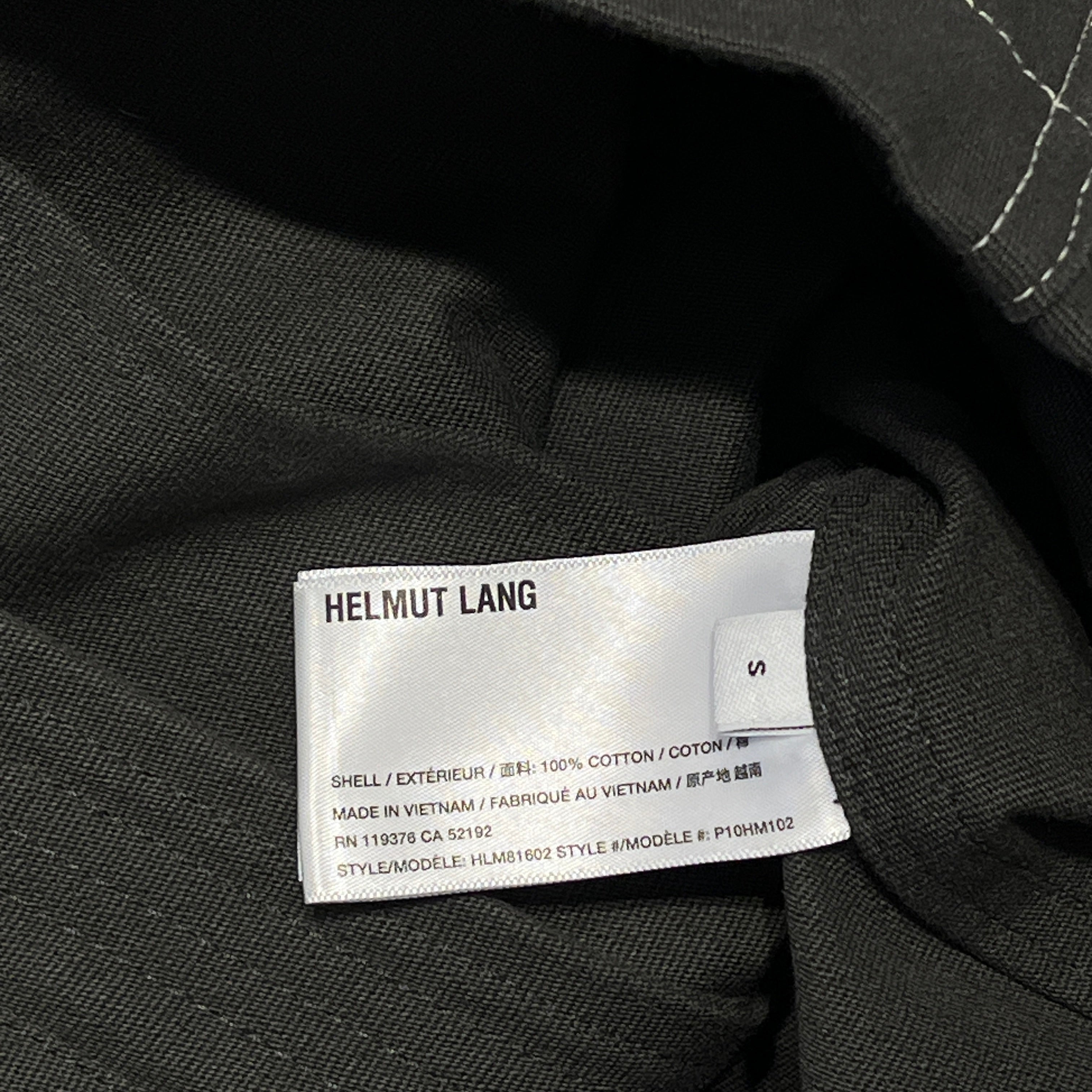 Helmut Lang/Blouson/S/Cotton/GRY/WHT STITCHING/COLLAR/ZIPPER view 8