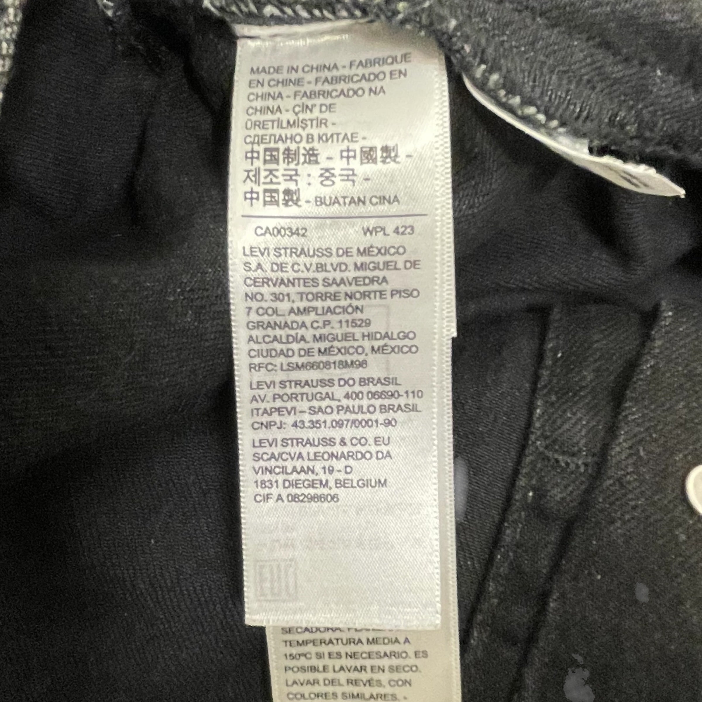 Levi's/Denim Jkt/XL/Cotton/BLK/Monogram/DENIM TEARS view 4
