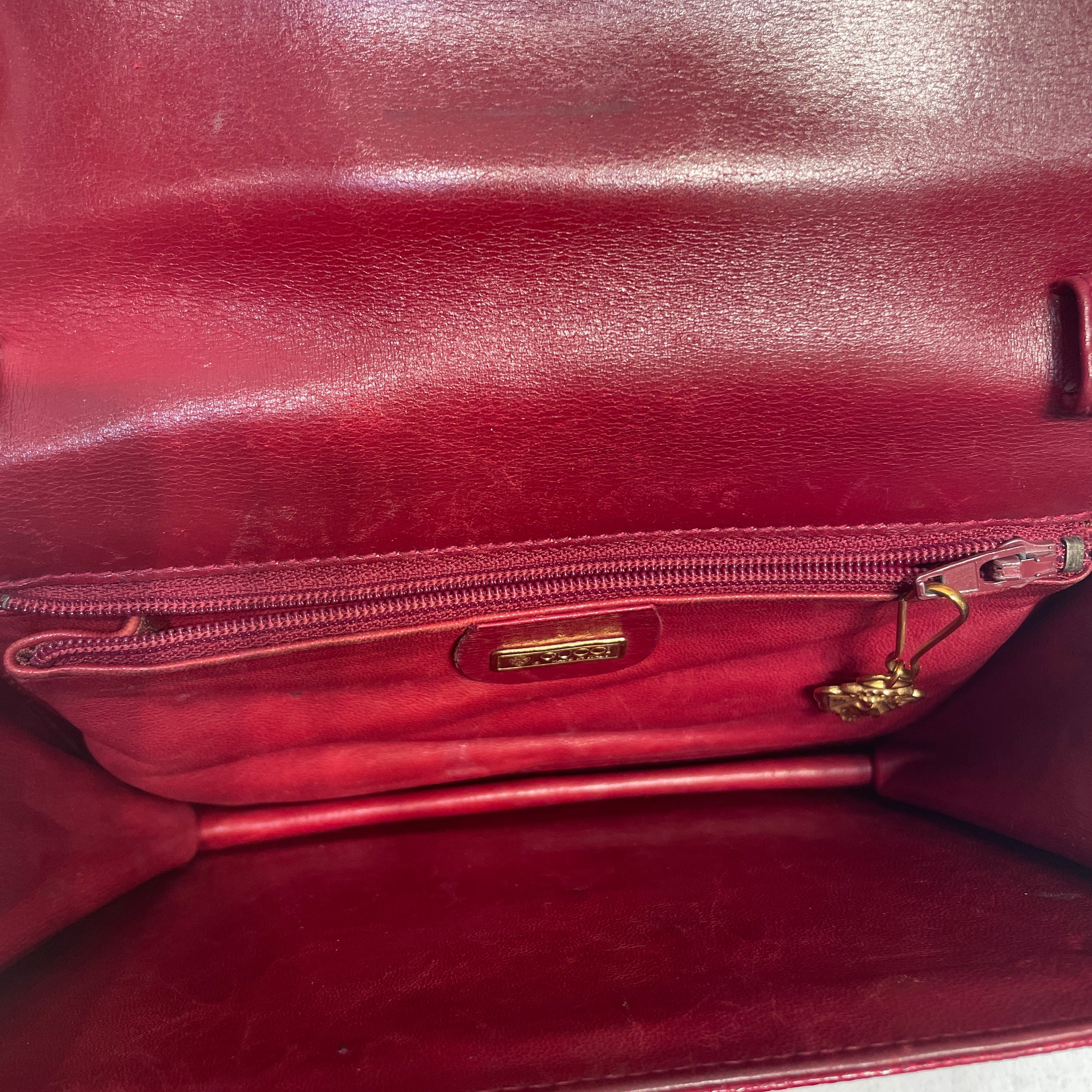 STAUD/Pouch/Leather/RED/agnes bucket bag view 4
