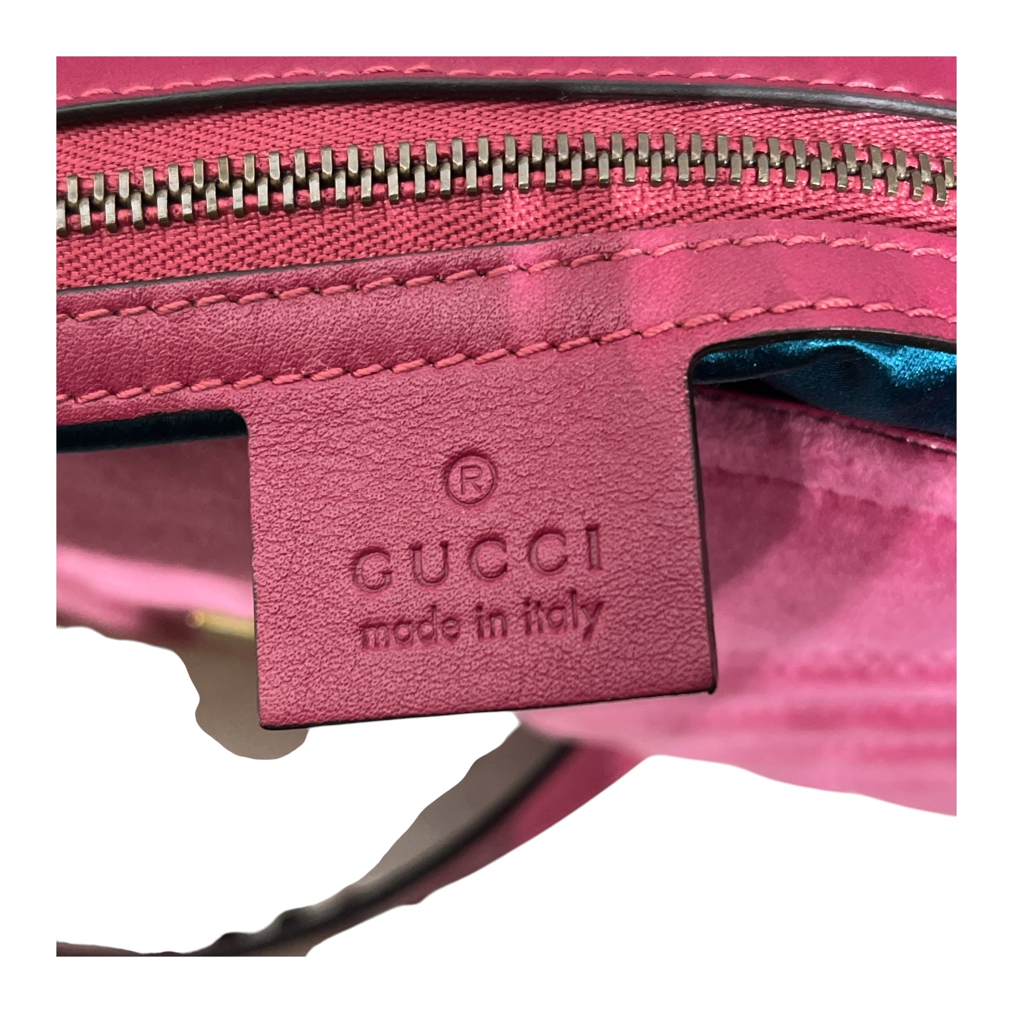 GUCCI/Cross Body Bag/PNK/VELVET GG MARMONT view 4