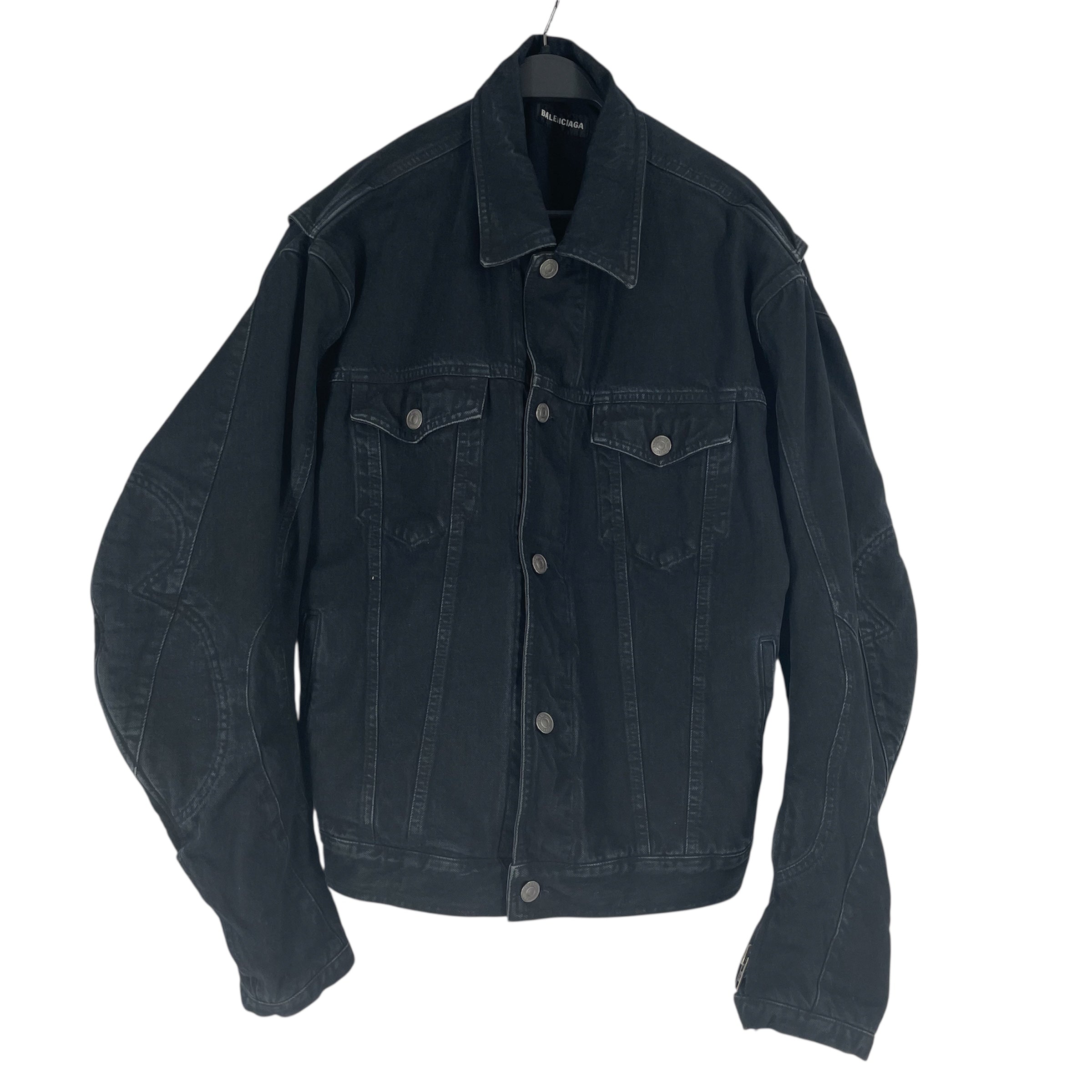 BALENCIAGA/Denim Jkt/46/Cotton/BLK/JP57 2019 01146 view 1