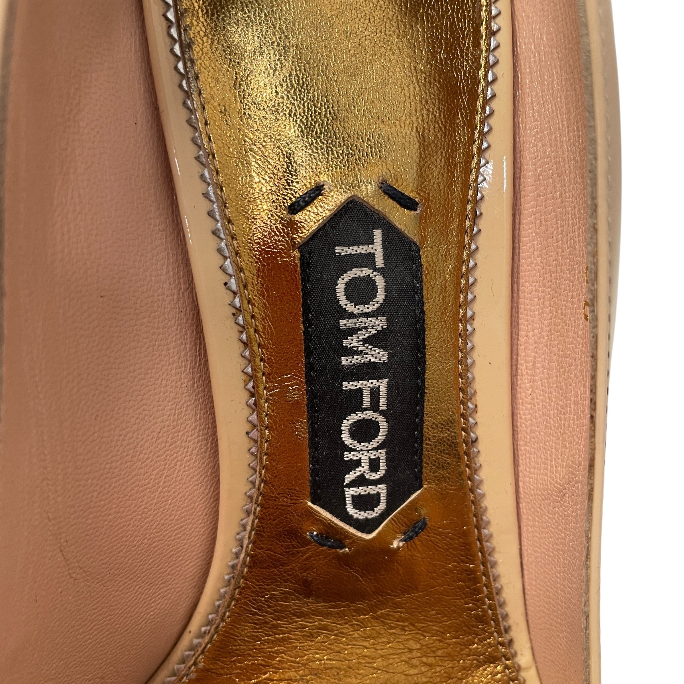 TOM FORD/Heels/US 7.5/Leather/BEG/Patent Leather Pump view 3