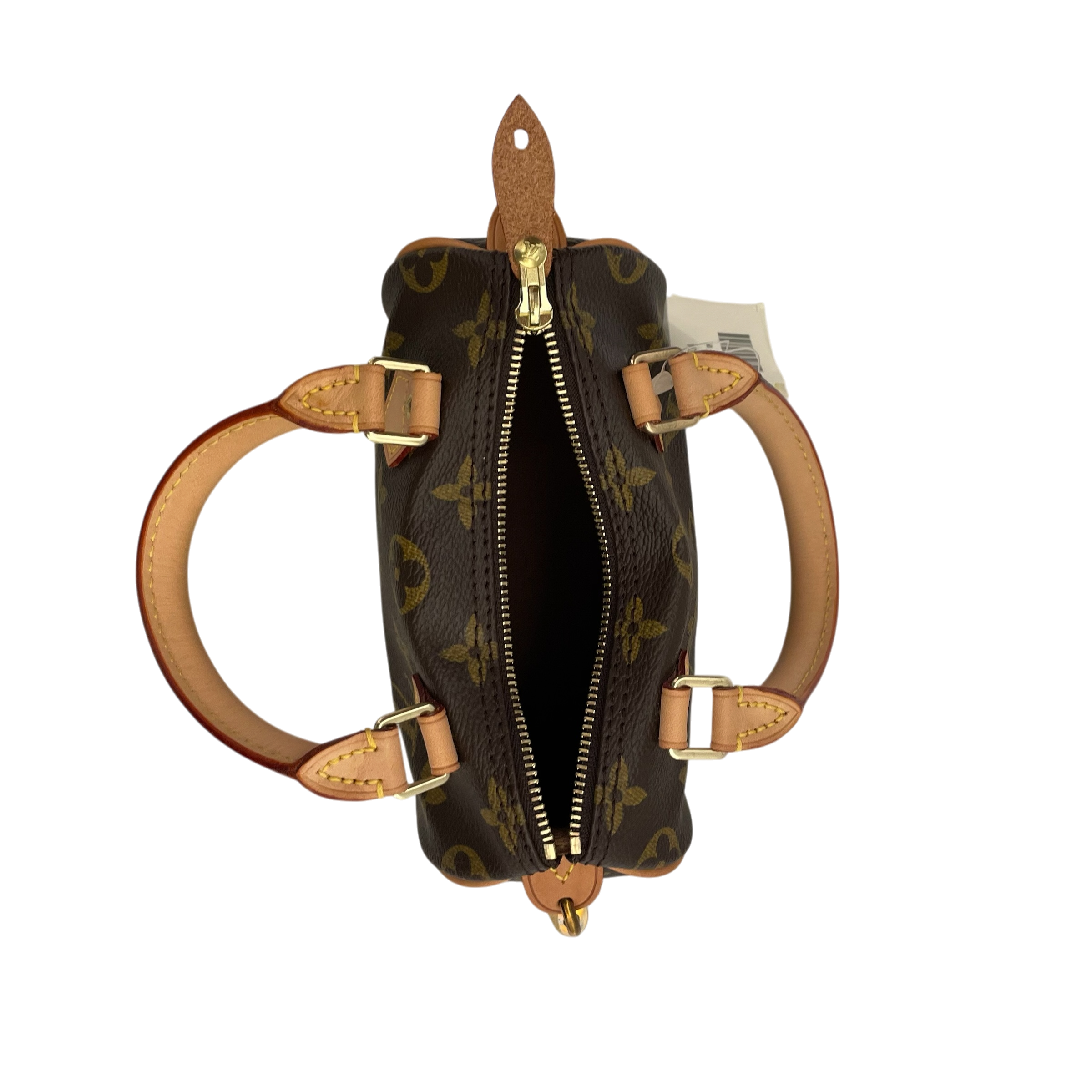 LOUIS VUITTON/Bag/Monogram/Leather/BRW/NANO SPEEDY view 8
