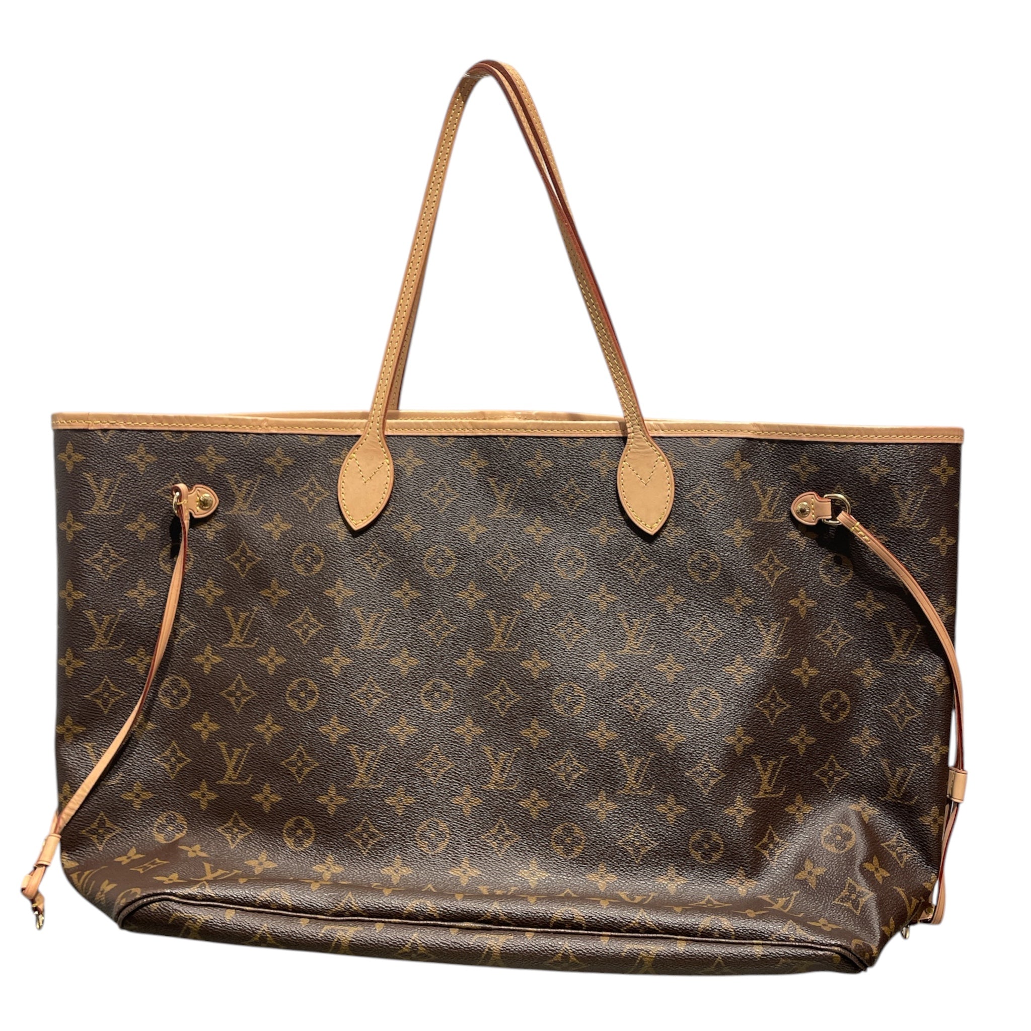 LOUIS VUITTON/Tote Bag/Monogram/Leather/BRW/NeverFull MM pink pivoine view 1