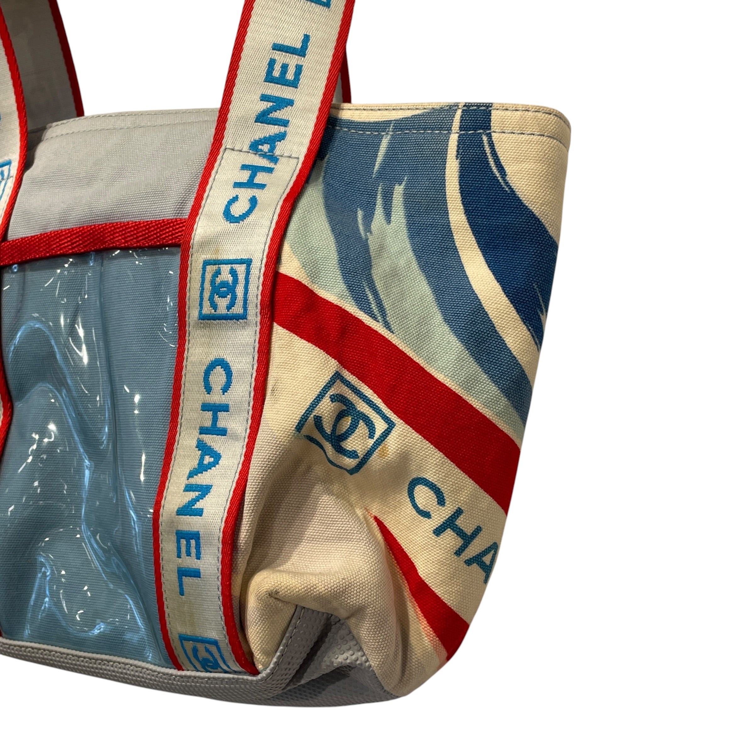 CHANEL/Tote Bag/All Over Print/Cotton/BLU/CAMELLIA SPORTSLINE SURF HIGH view 9