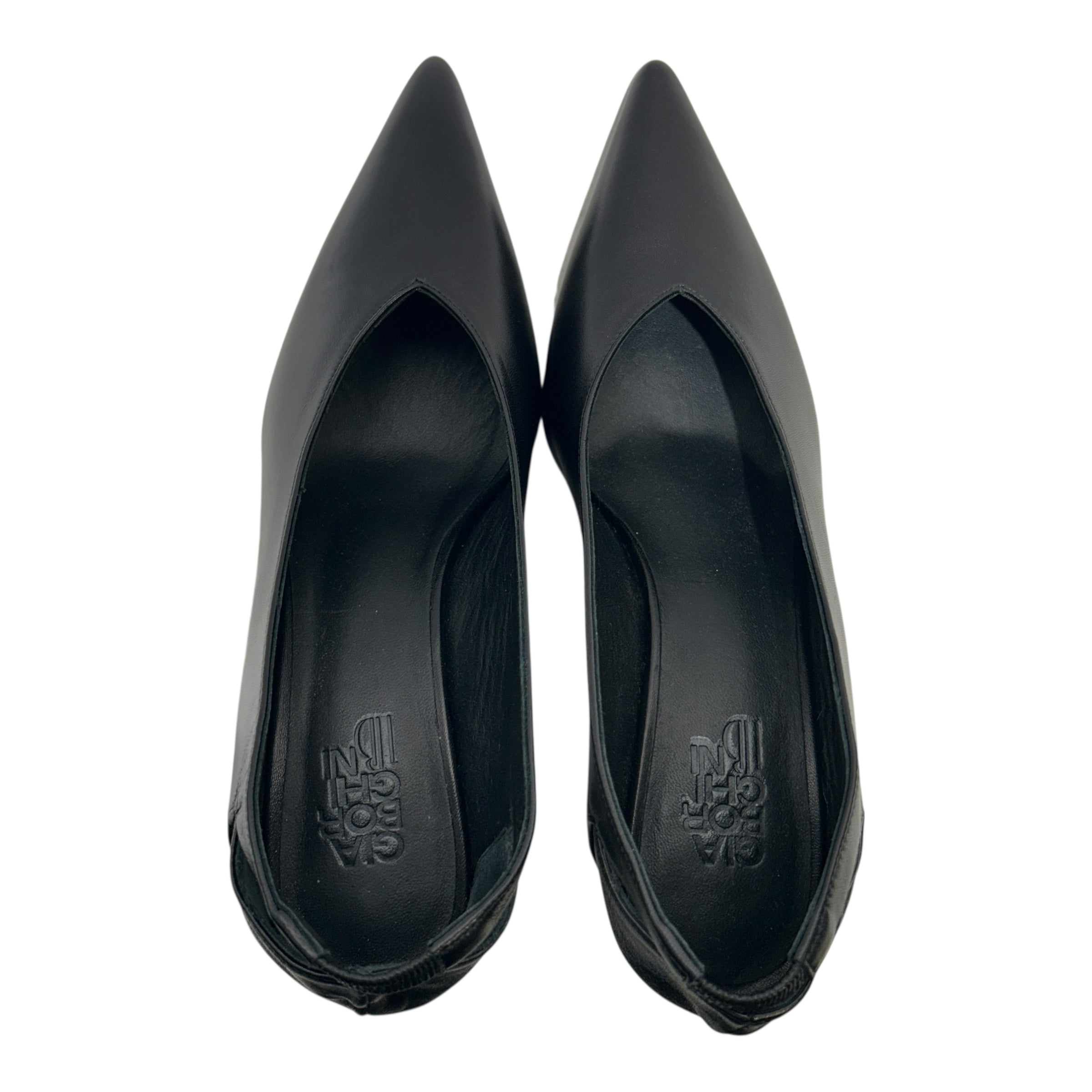 GIABORGHINI/Heels/EU 40/Leather/BLK/POINTED CLOSE TOED HEELS view 6