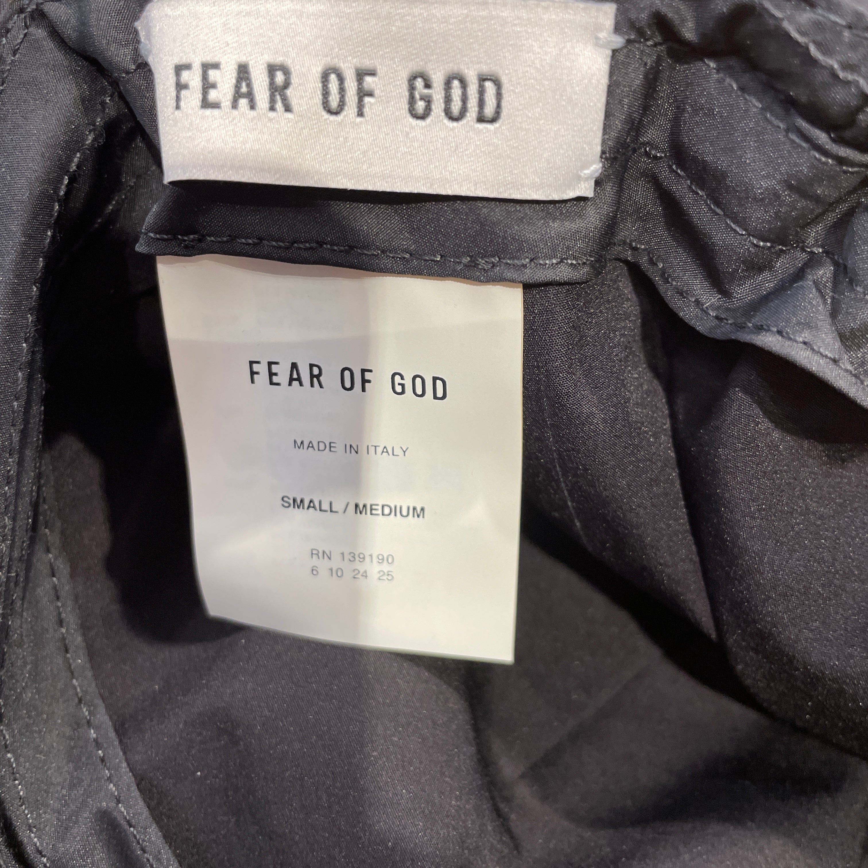 FEAR OF GOD/Cap/FREE/Graphic/Polyester/BLK/Logo Patch Cap view 3
