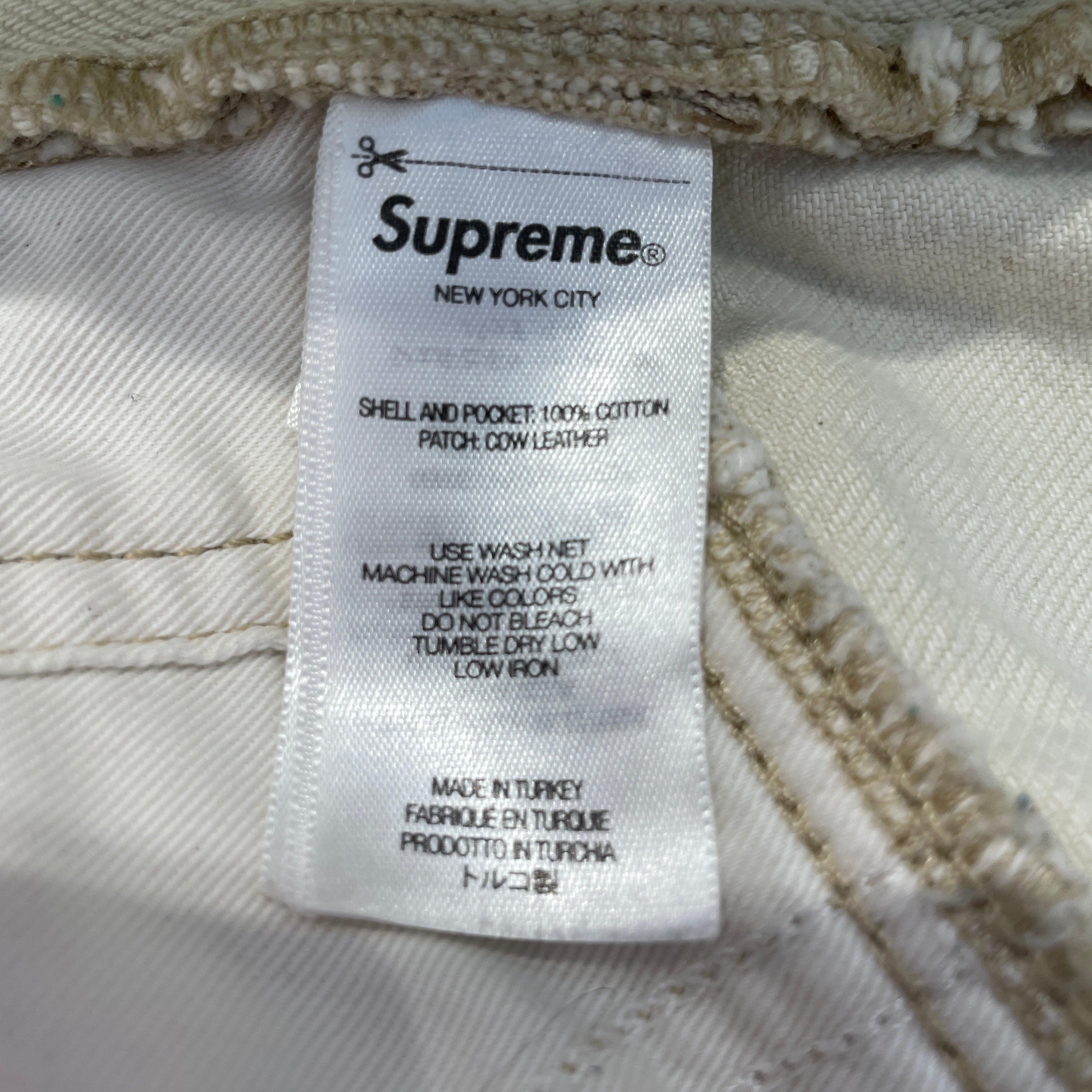 Supreme/Pants/32/Cotton/WHT/white SupremeXGirbaud pants view 3