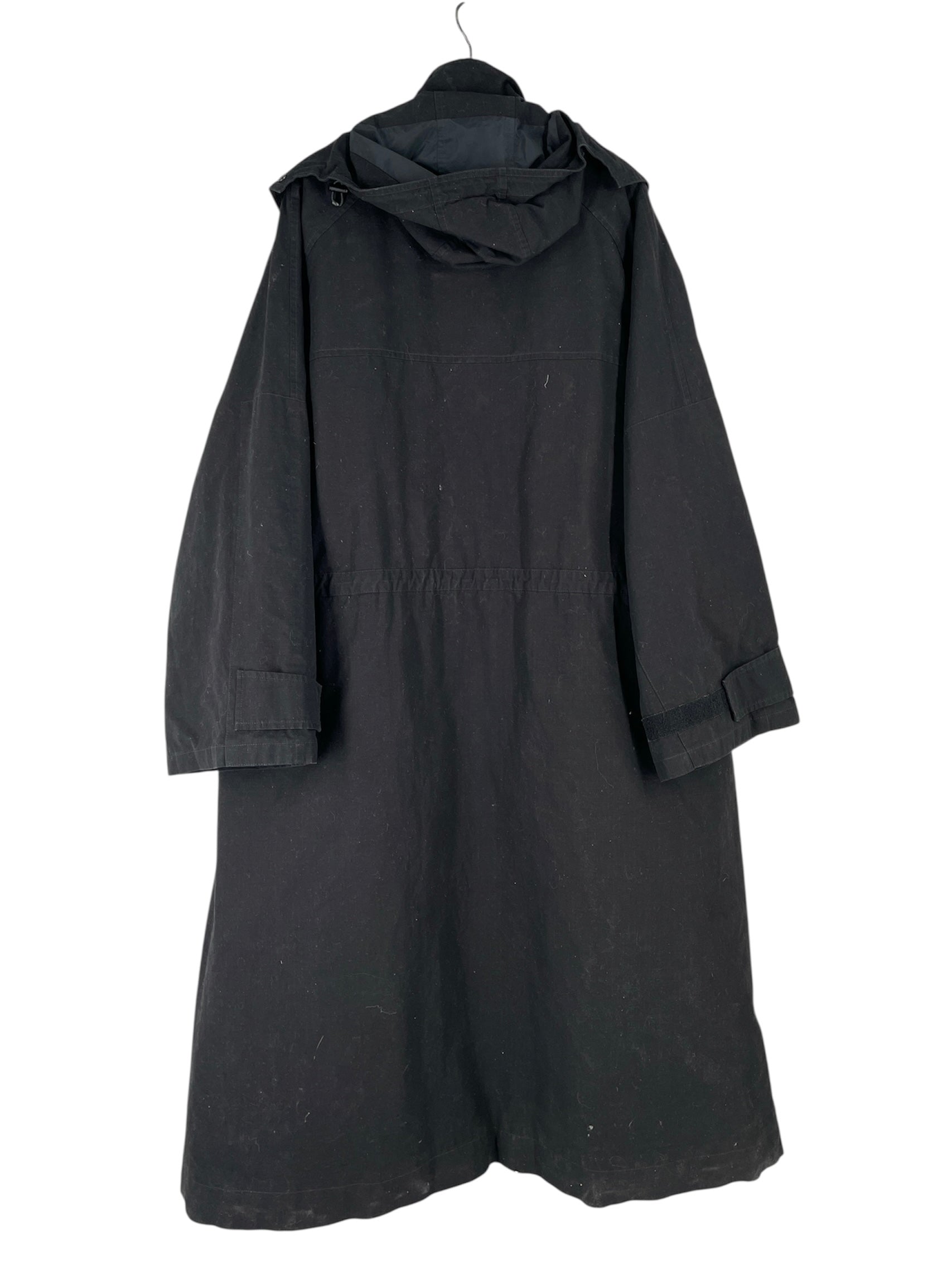 BALENCIAGA/Trench Coat/1/Cotton/BLK/2021 EVENING COAT view 2