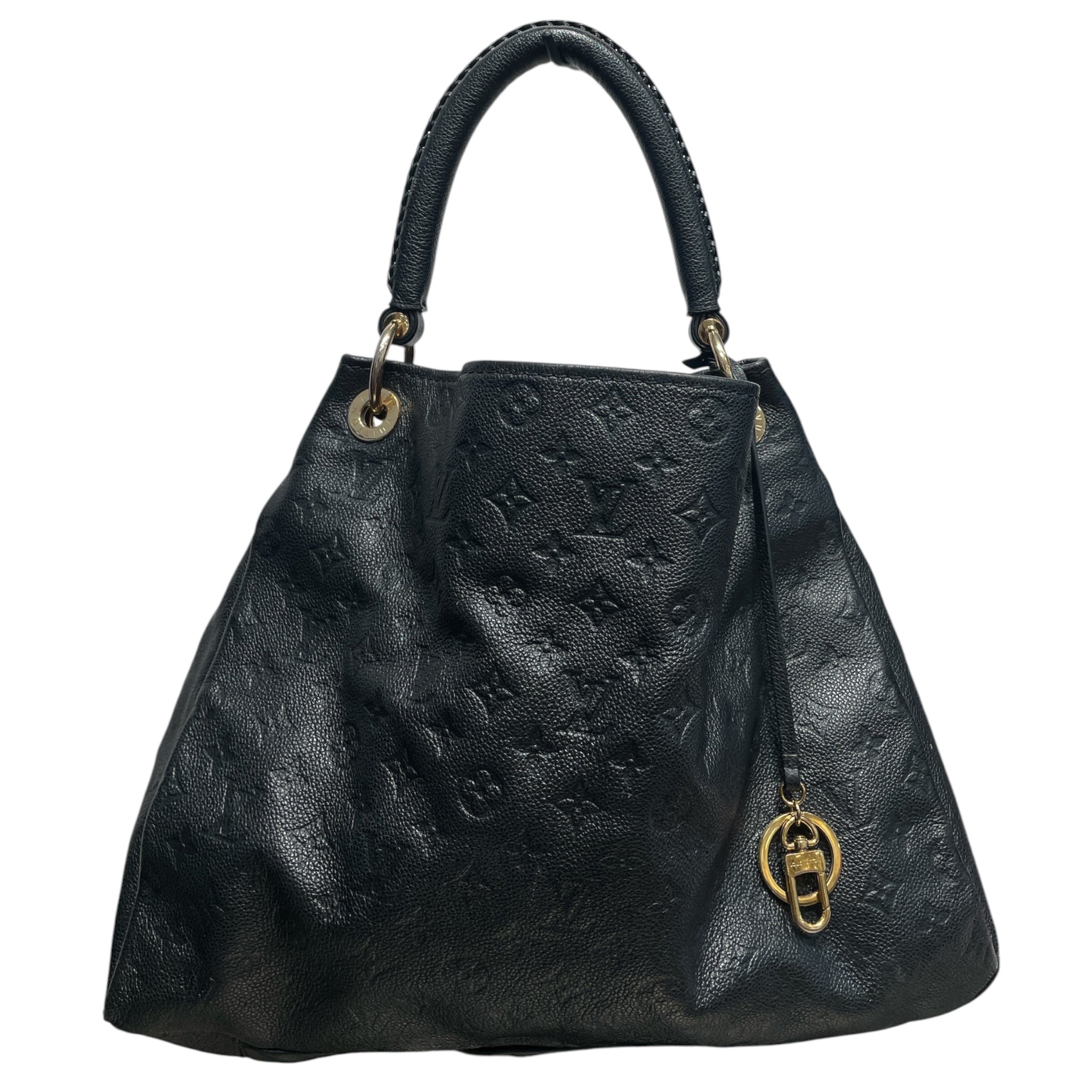 LOUIS VUITTON/Hand Bag/Monogram/Leather/BLK/ARTSY MM view 1