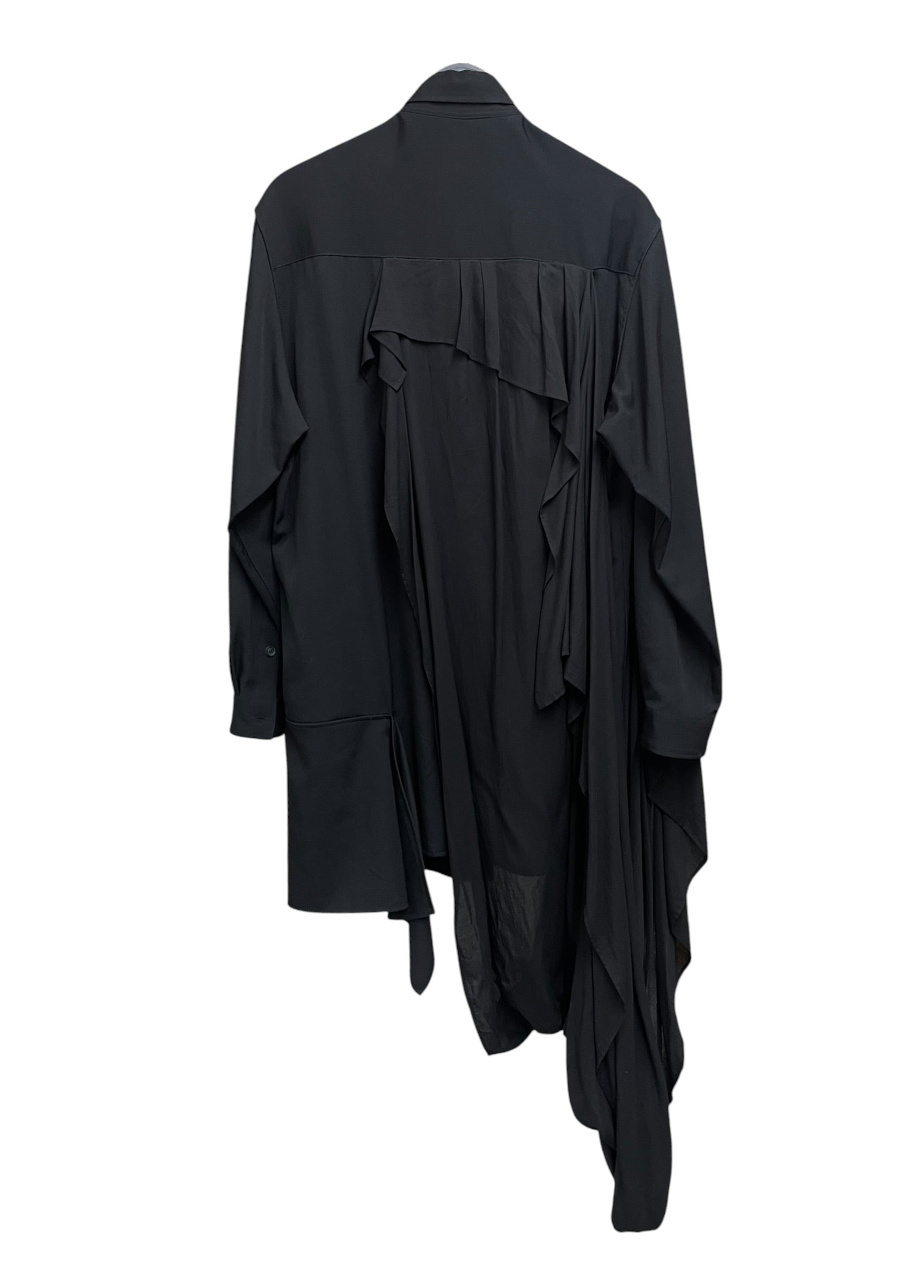 YOHJI YAMAMOTO/Shirt/2/Cotton/BLK/HR B47 880 RUNWAY 2018 view 2