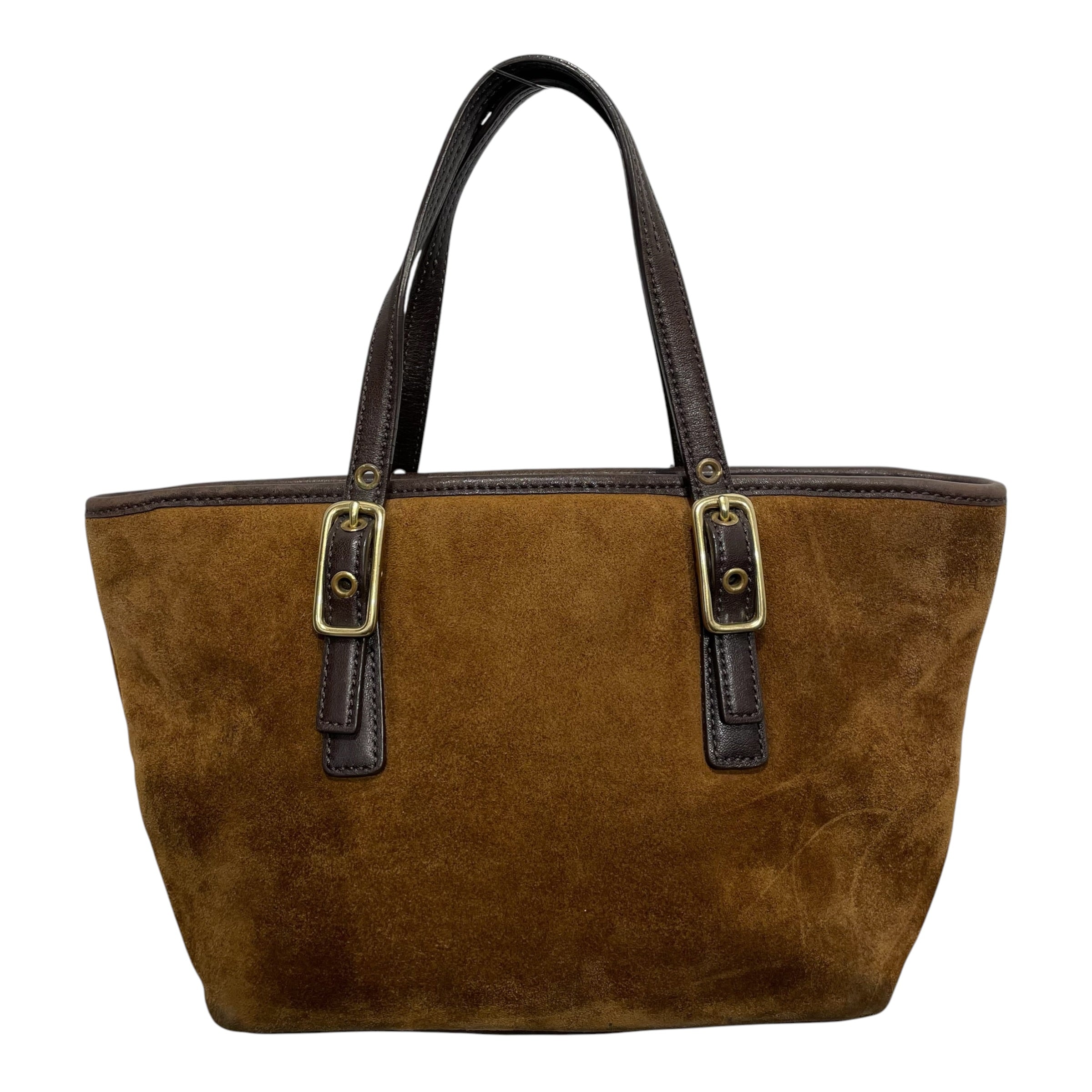 COACH/Tote Bag/Suede/CML/HAND BAG view 2