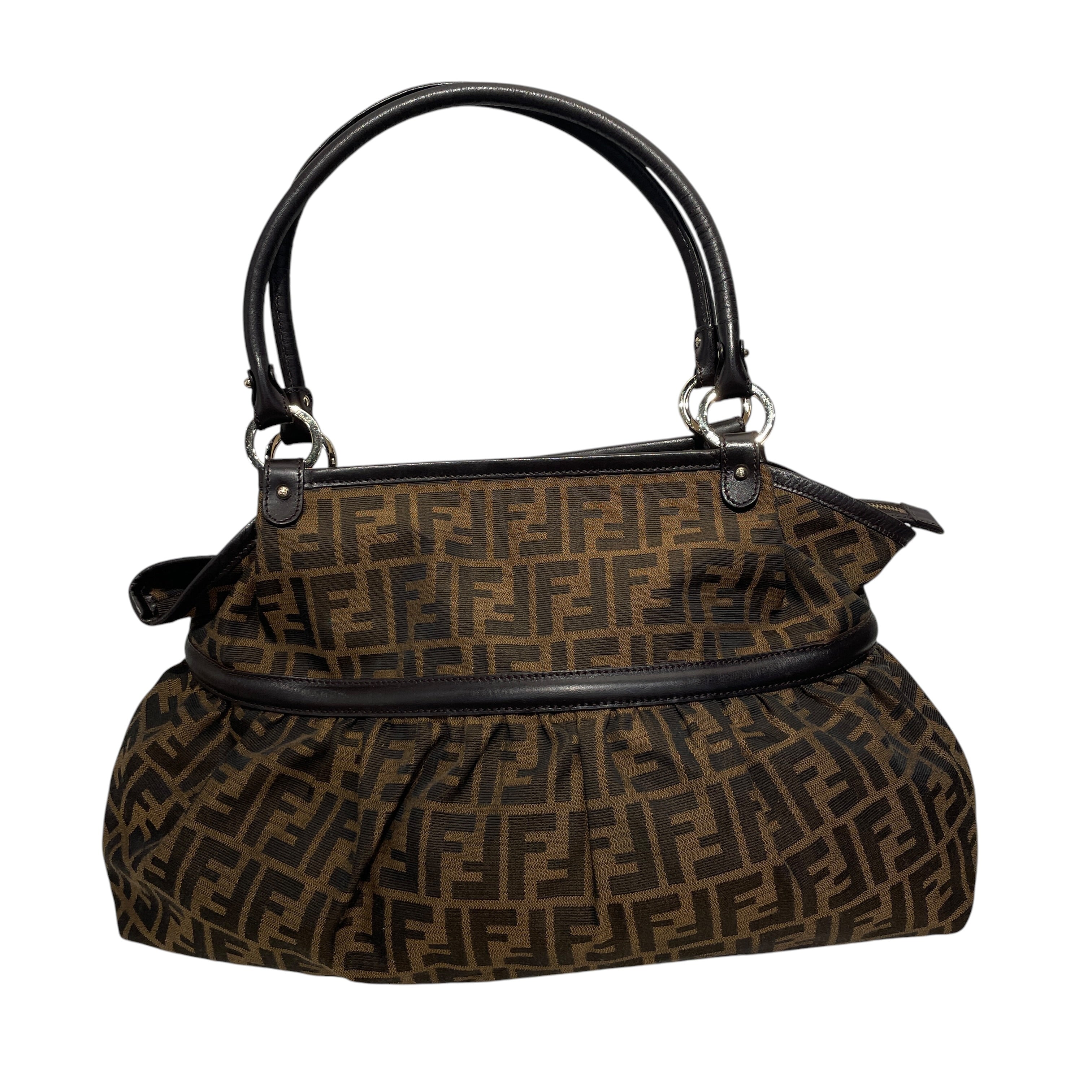 FENDI/Tote Bag/All Over Print/Cotton/BRW/ZUCCA view 3