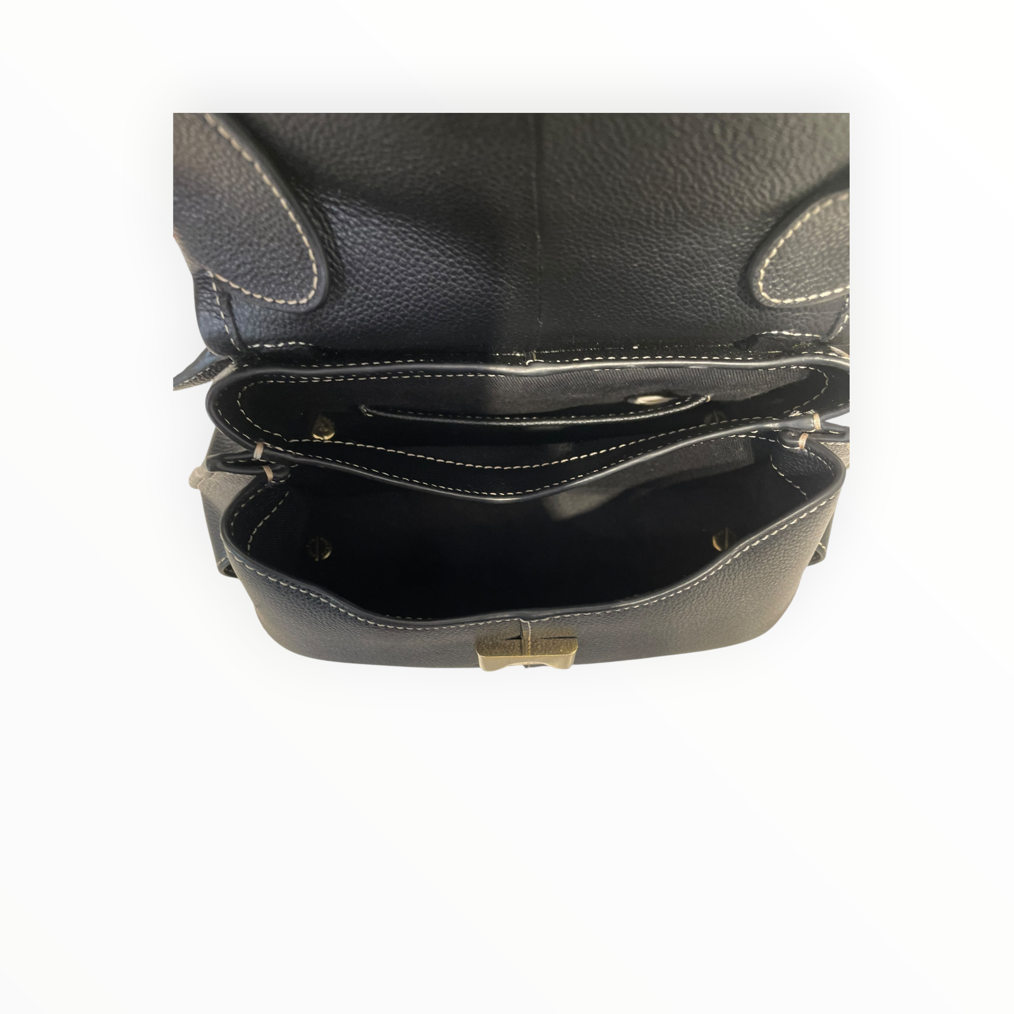 POLENE/Hand Bag/BLK/LIGHT COLOR TRIM view 5