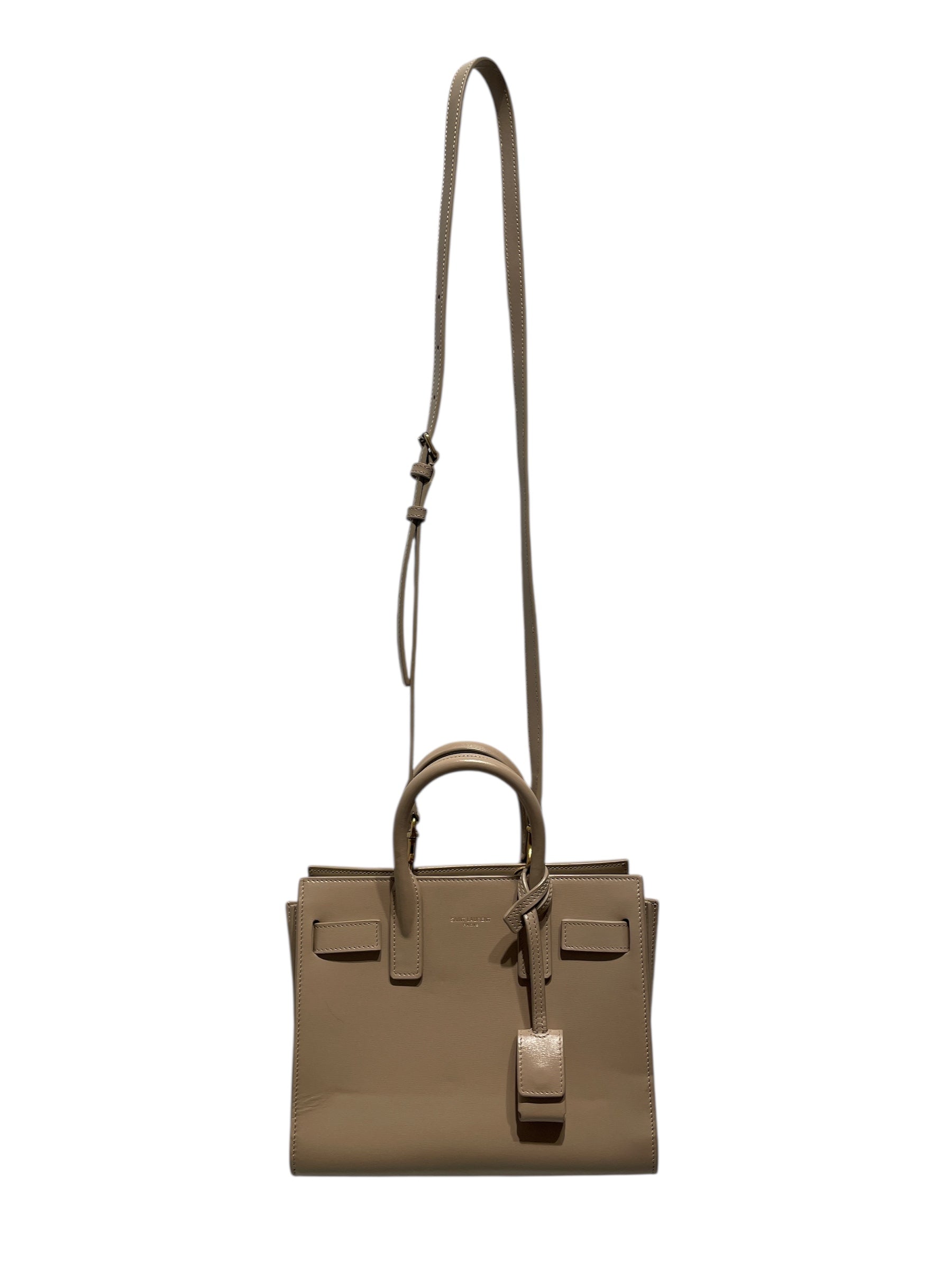 SAINT LAURENT/Hand Bag/Leather/BEG/Sac De Jour view 1