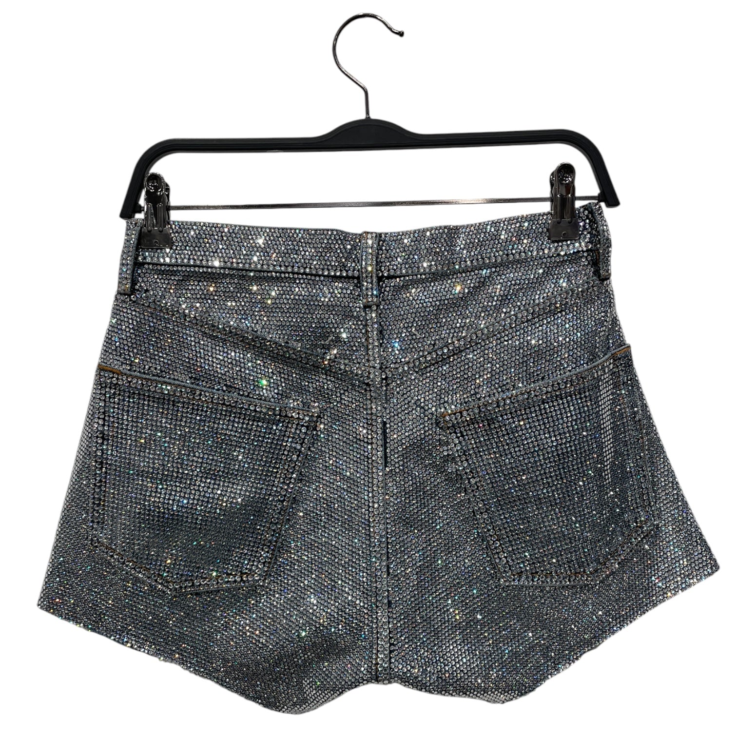 Maison Margiela/Shorts/28/Glitter/Denim/SLV/SILVER CRYSTAL SHORTS view 2