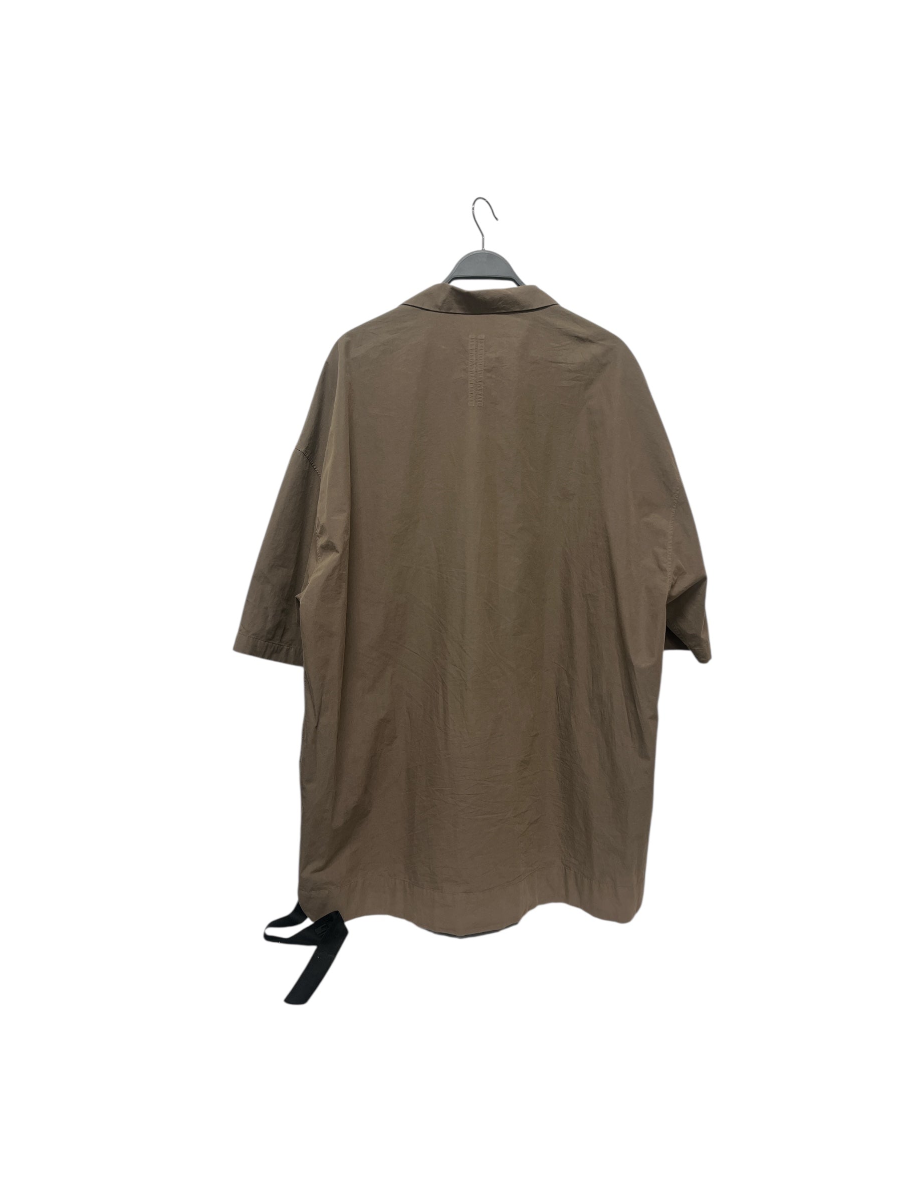 RICK OWENS DRKSHDW/SS Shirt/S/Cotton/KHK/OVERSIZED SS WORK SHIRT view 2