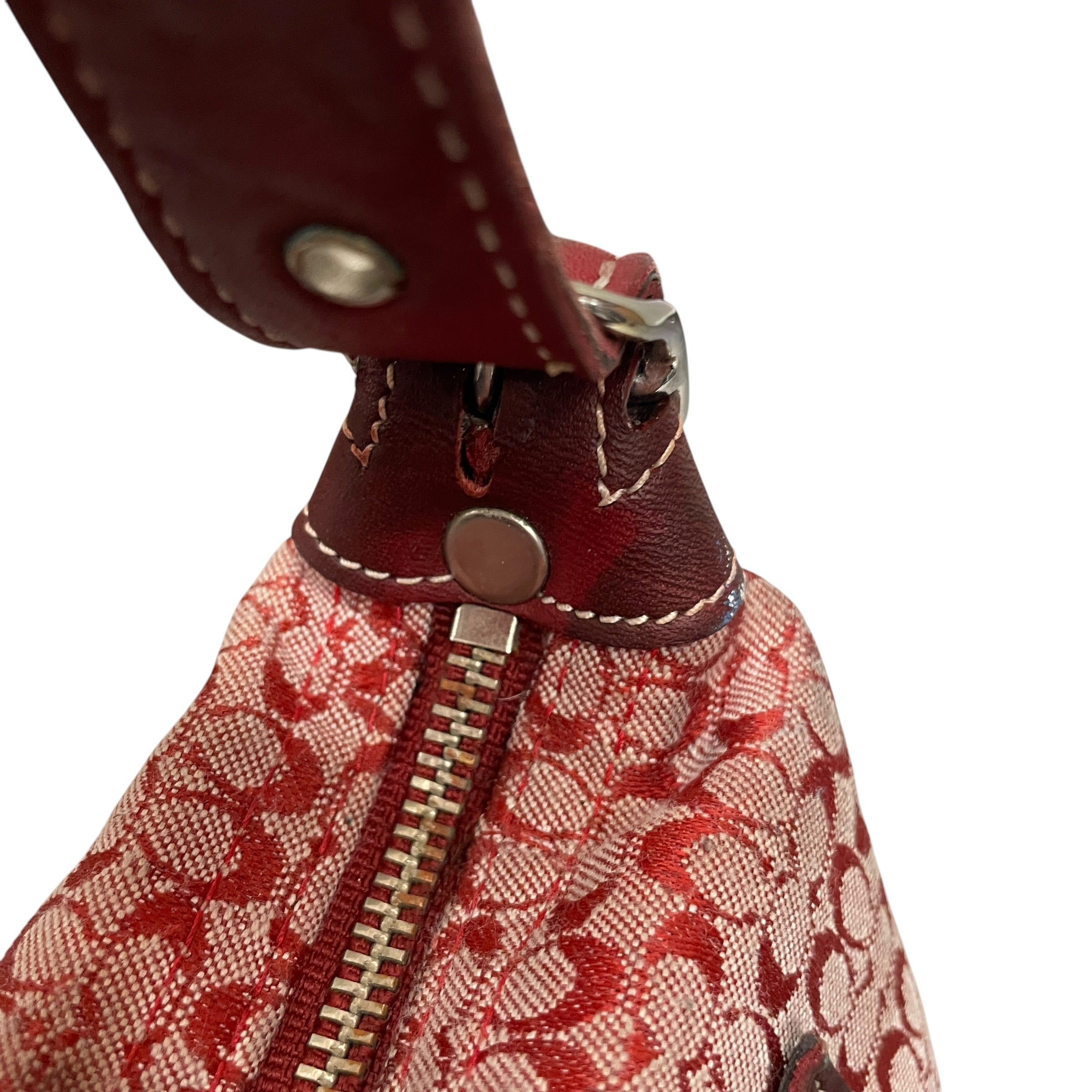 COACH/Hand Bag/Monogram/Cotton/RED/MONOGRAM DEMI view 5