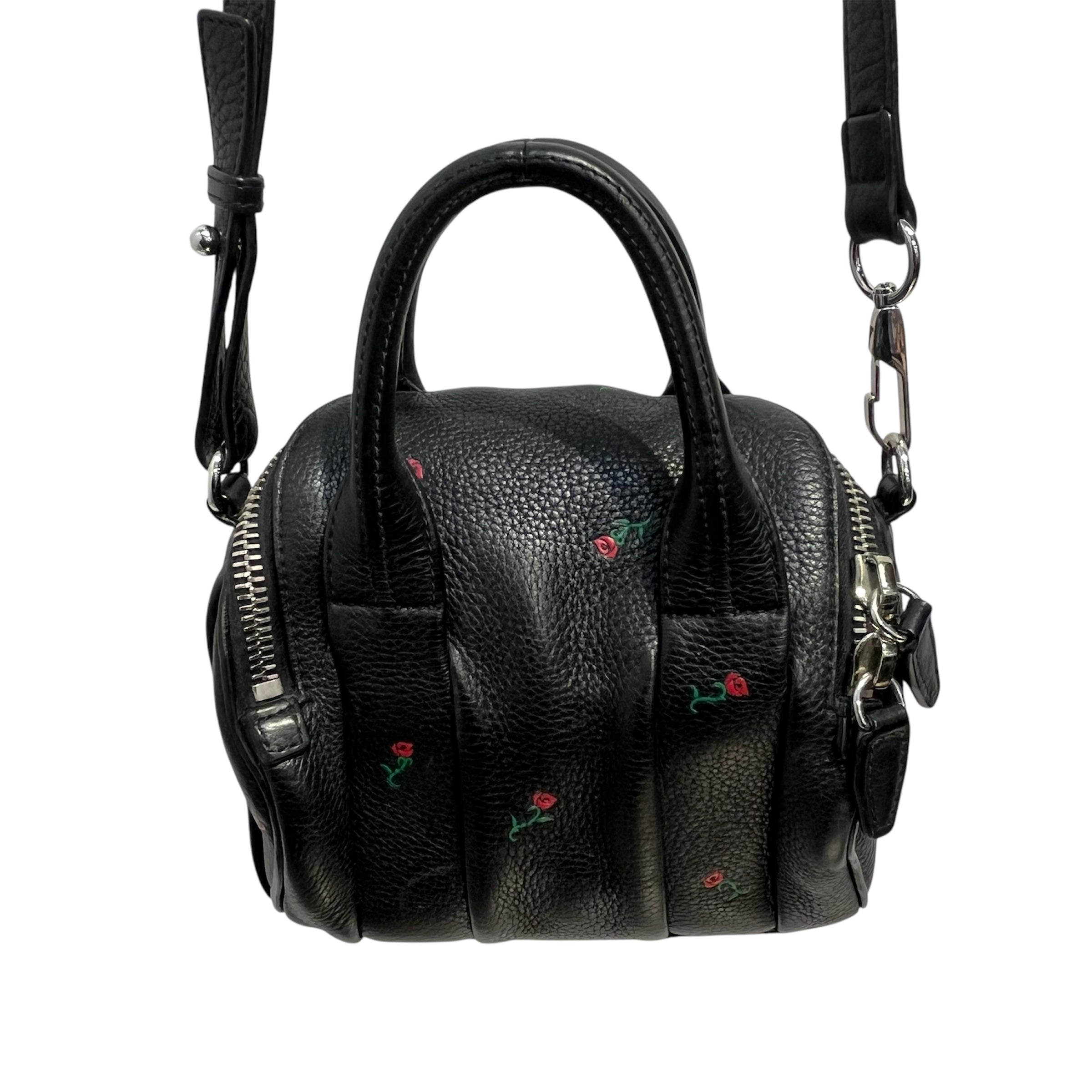 Alexander Wang/Bag/Floral Pattern/Leather/BLK/ROSE DECALS SILVER BOTTOM STUD view 2