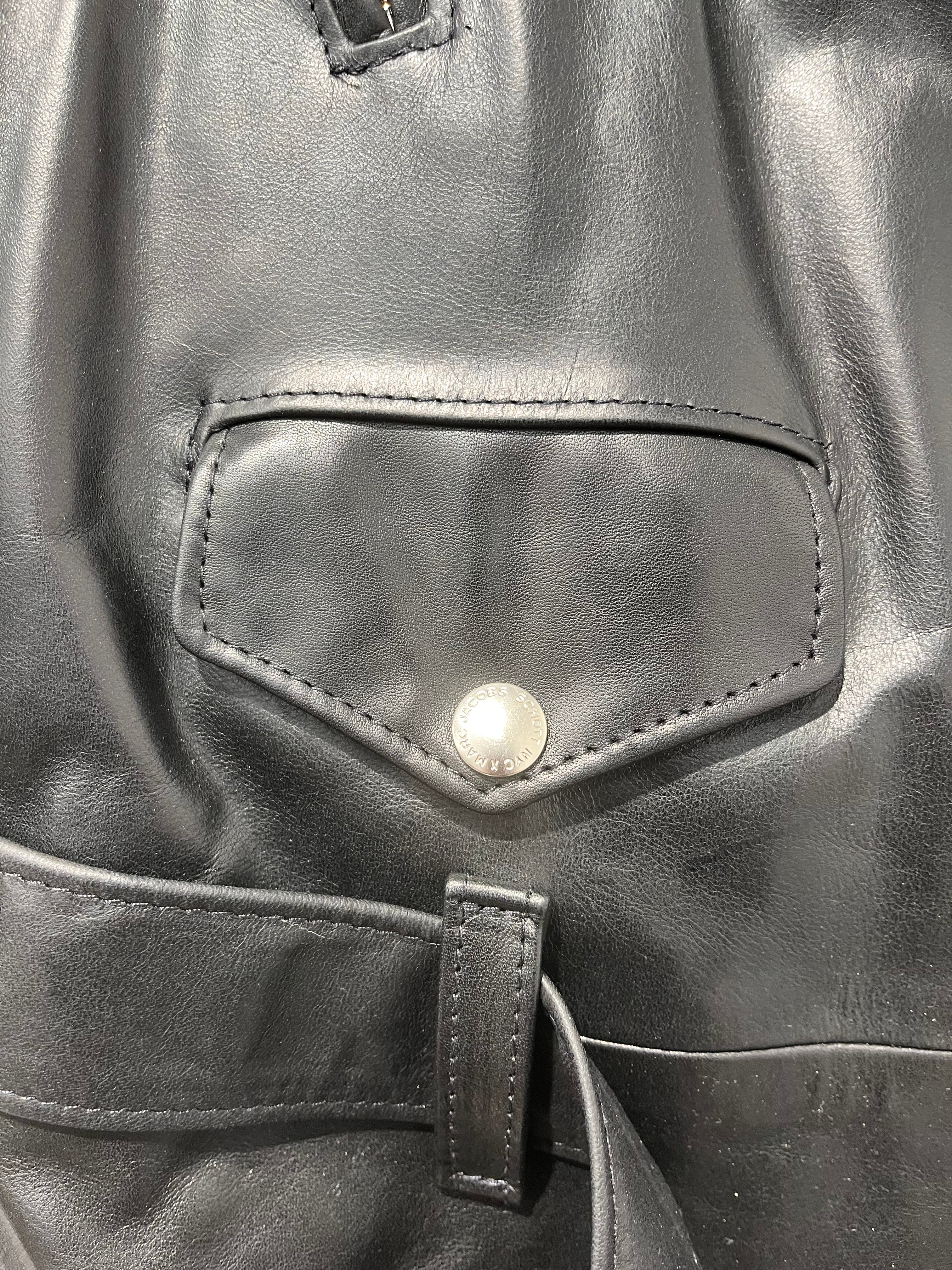 Schott/MARC JACOBS/Coat/S/Leather/BLK/PERFECTO/ RIDERS JACKET view 8