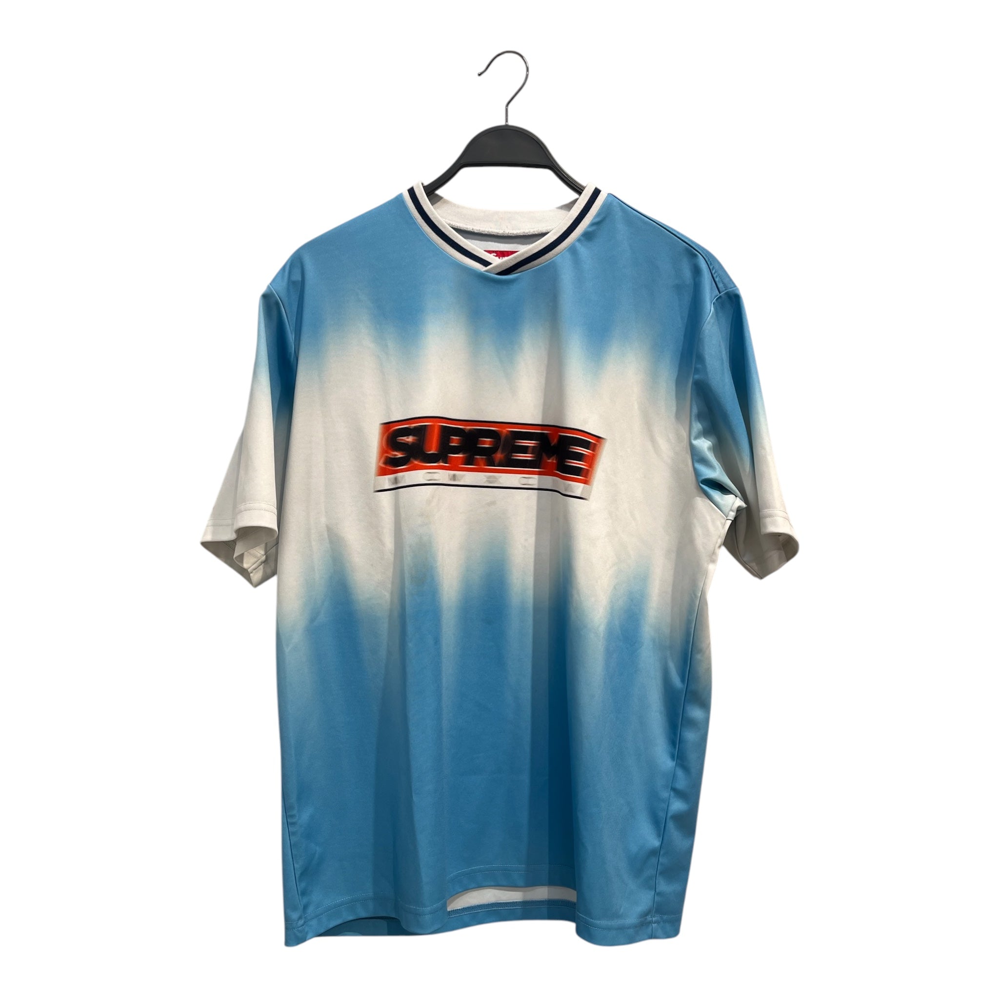 Supreme/T-Shirt/M/Polyester/BLU/Graphic/jersey motion 24 white view 1