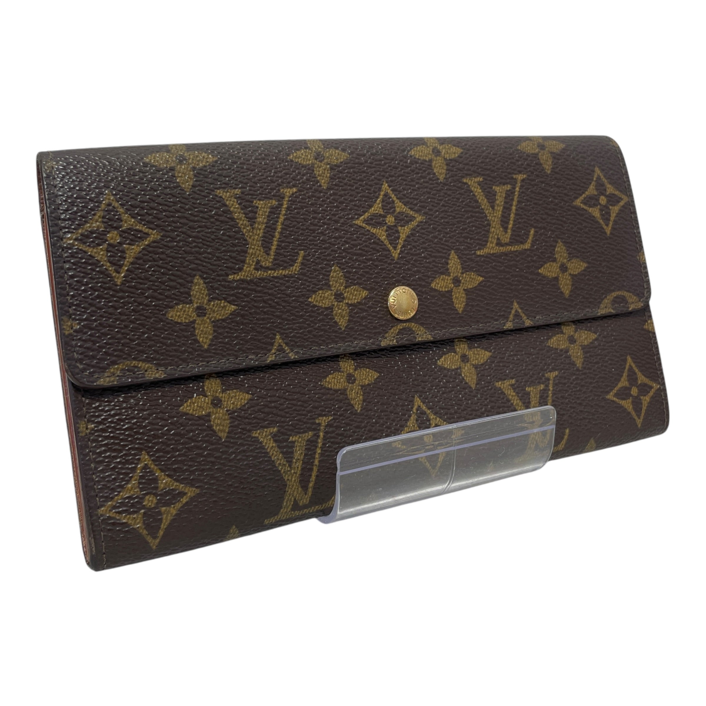 LOUIS VUITTON/Long Wallet/Monogram/Leather/BRW/L's/Sarah Long Wallet view 1