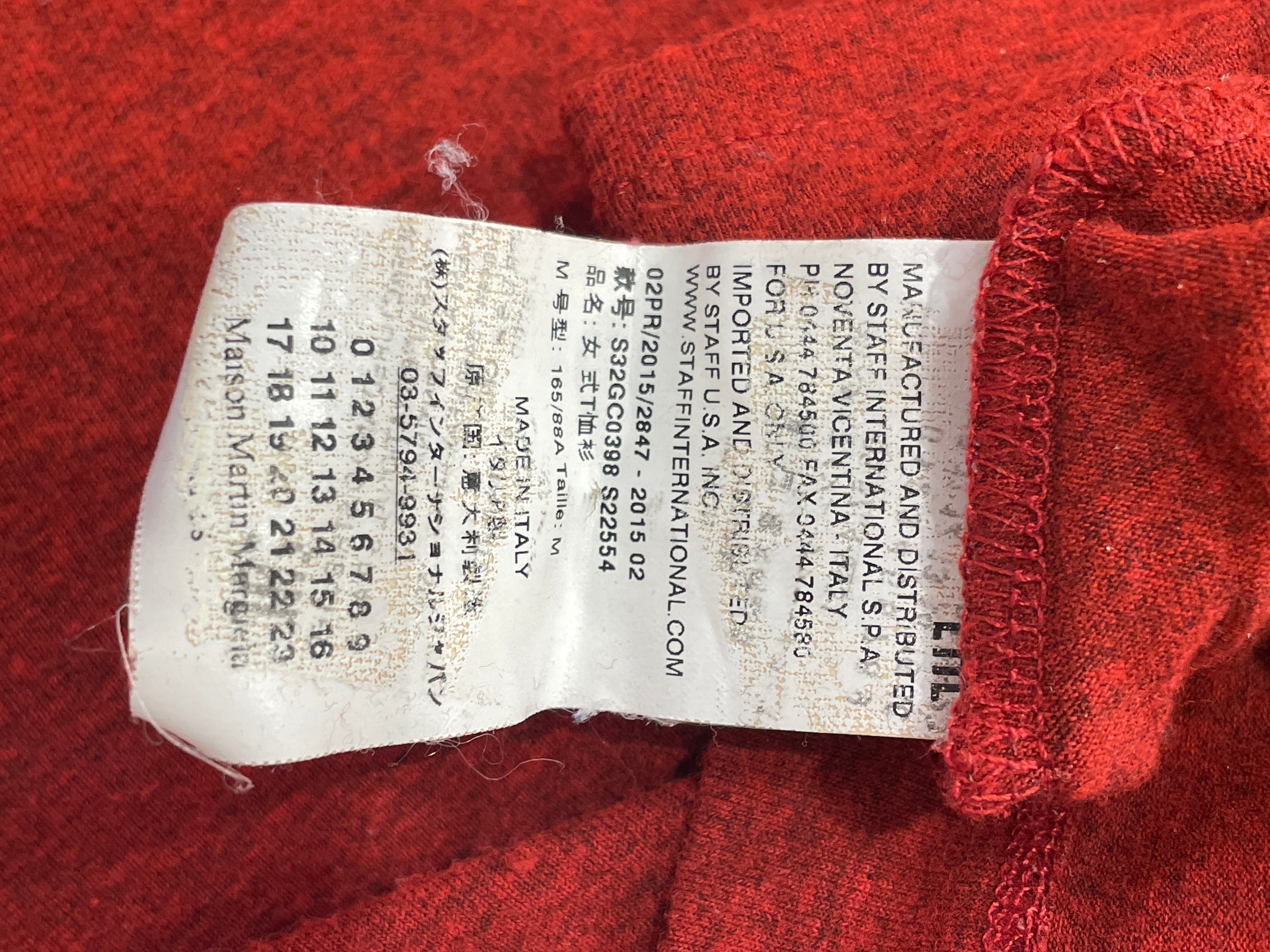 MM6/LS T-Shirt/M/Rayon/RED/Turtle Neck/HEATHERED RUST RED view 4