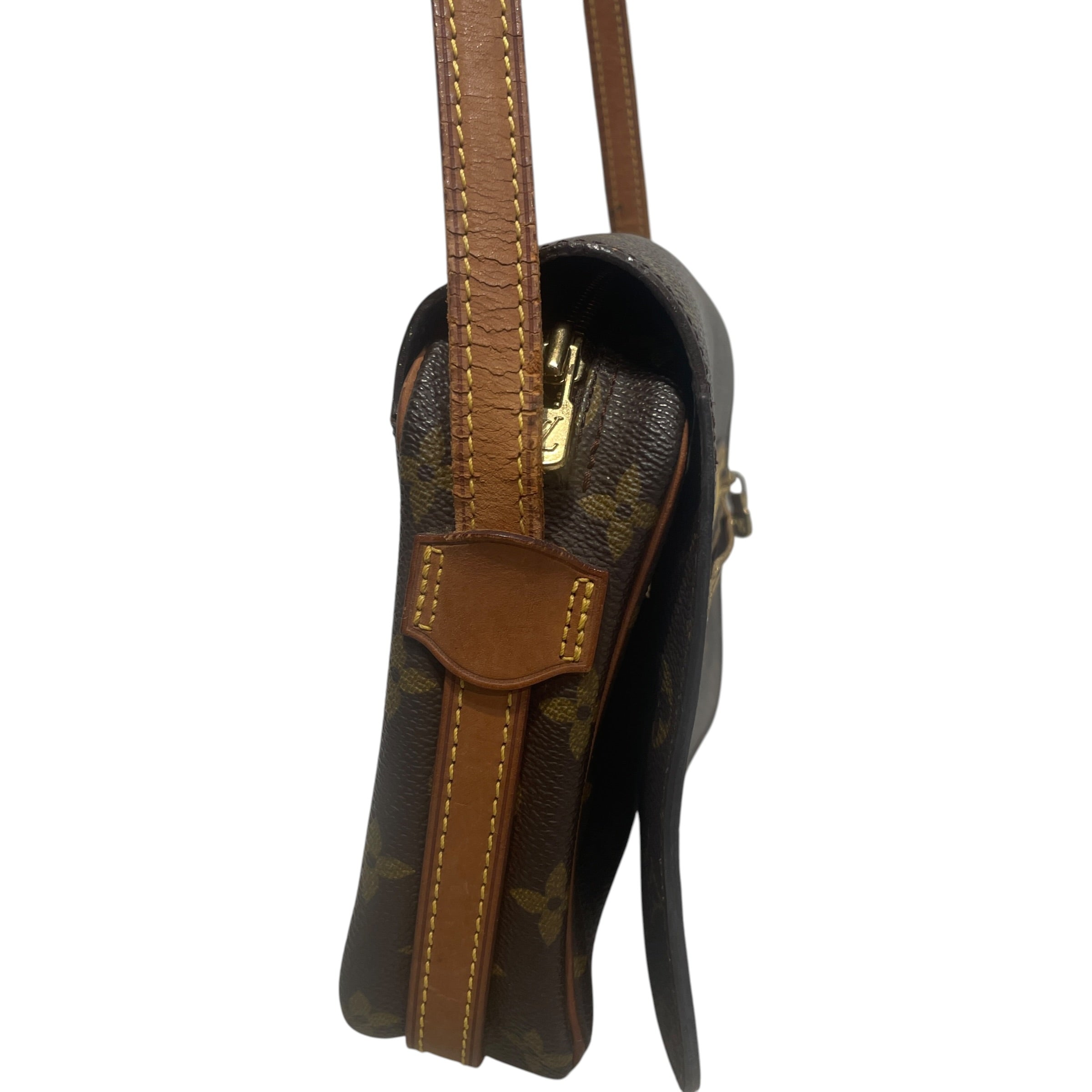 LOUIS VUITTON/Cross Body Bag/Leather/BRW/Saint Germain Crossbody view 6