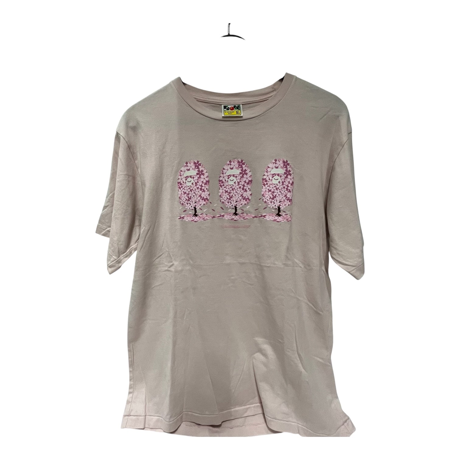 A BATHING APE/T-Shirt/XL/Cotton/WHT/sakura trees view 1