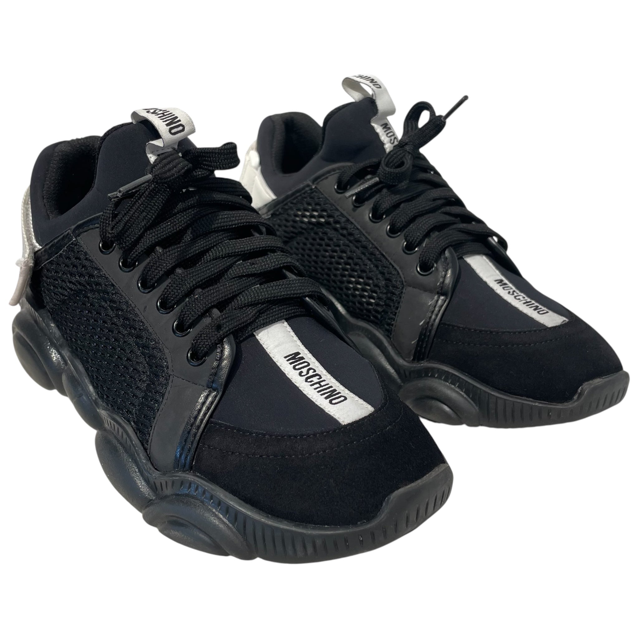 MOSCHINO/Low-Sneakers/EU 41/Cotton/BLK/ view 1