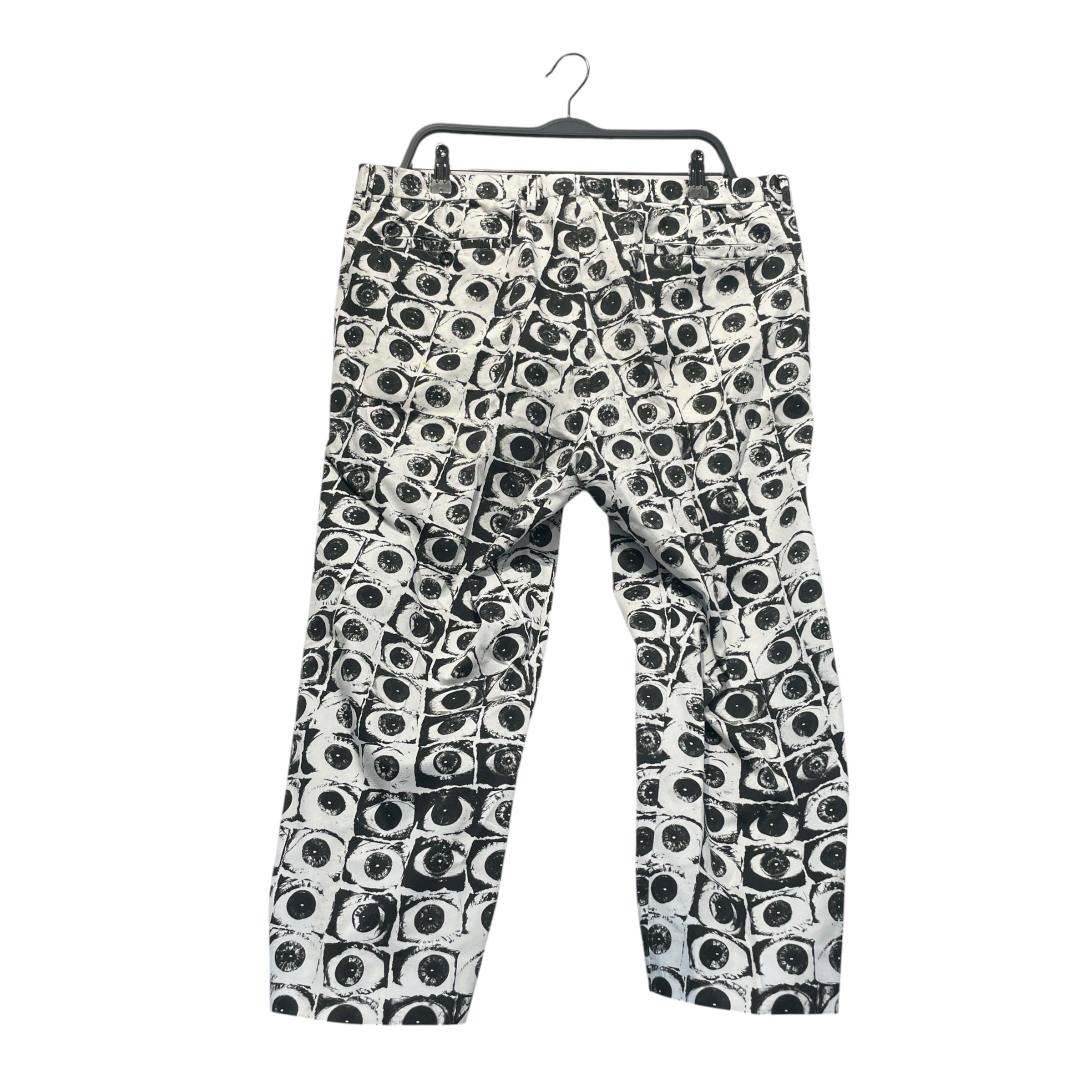 Supreme/COMME des GARCONS/Pants/36/Cotton/WHT/All Over Print/Eyes Pants view 2