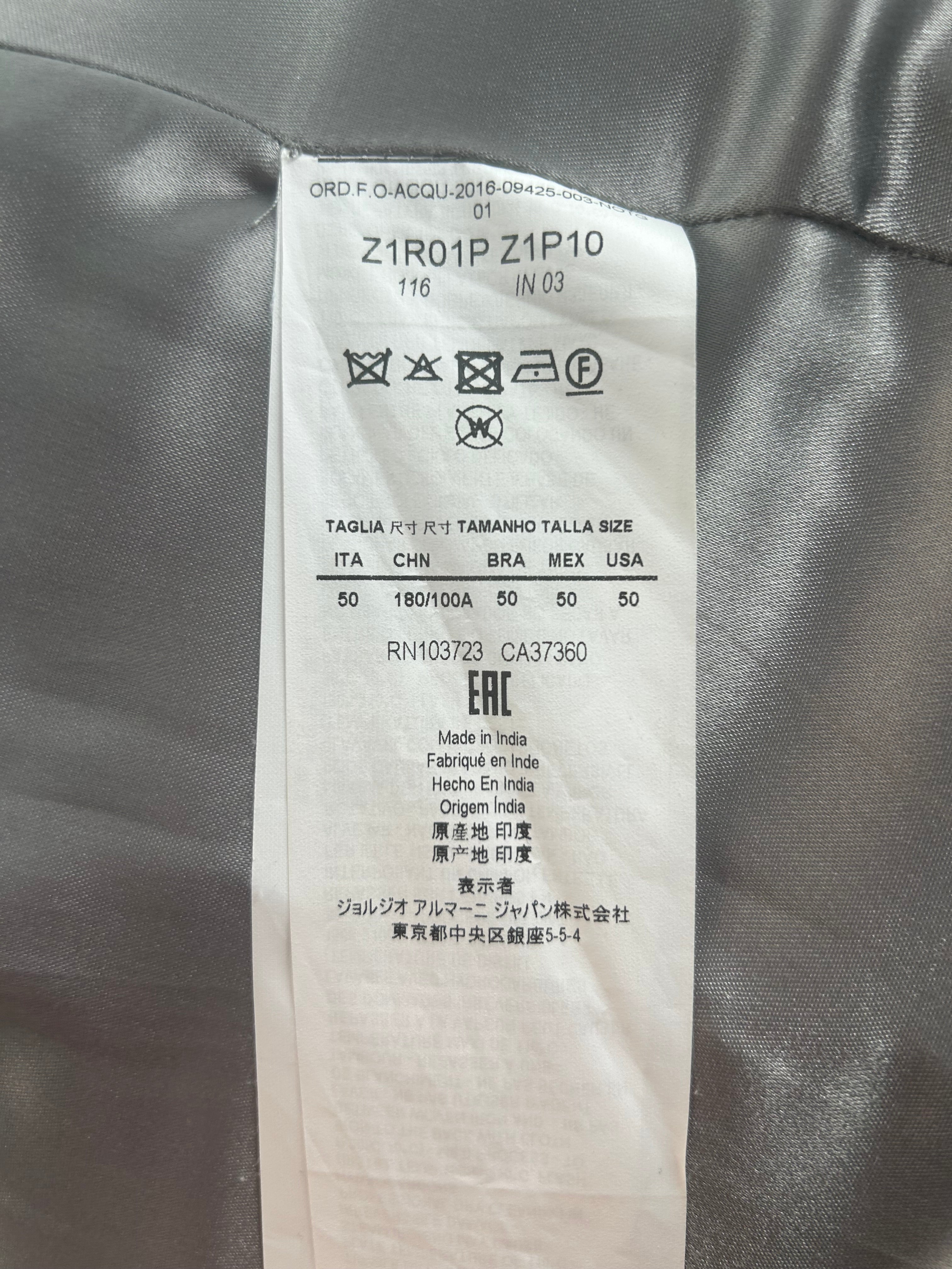 EMPORIO ARMANI/Jacket/50/Leather/GRY/Z1R0PZ1P10 view 3