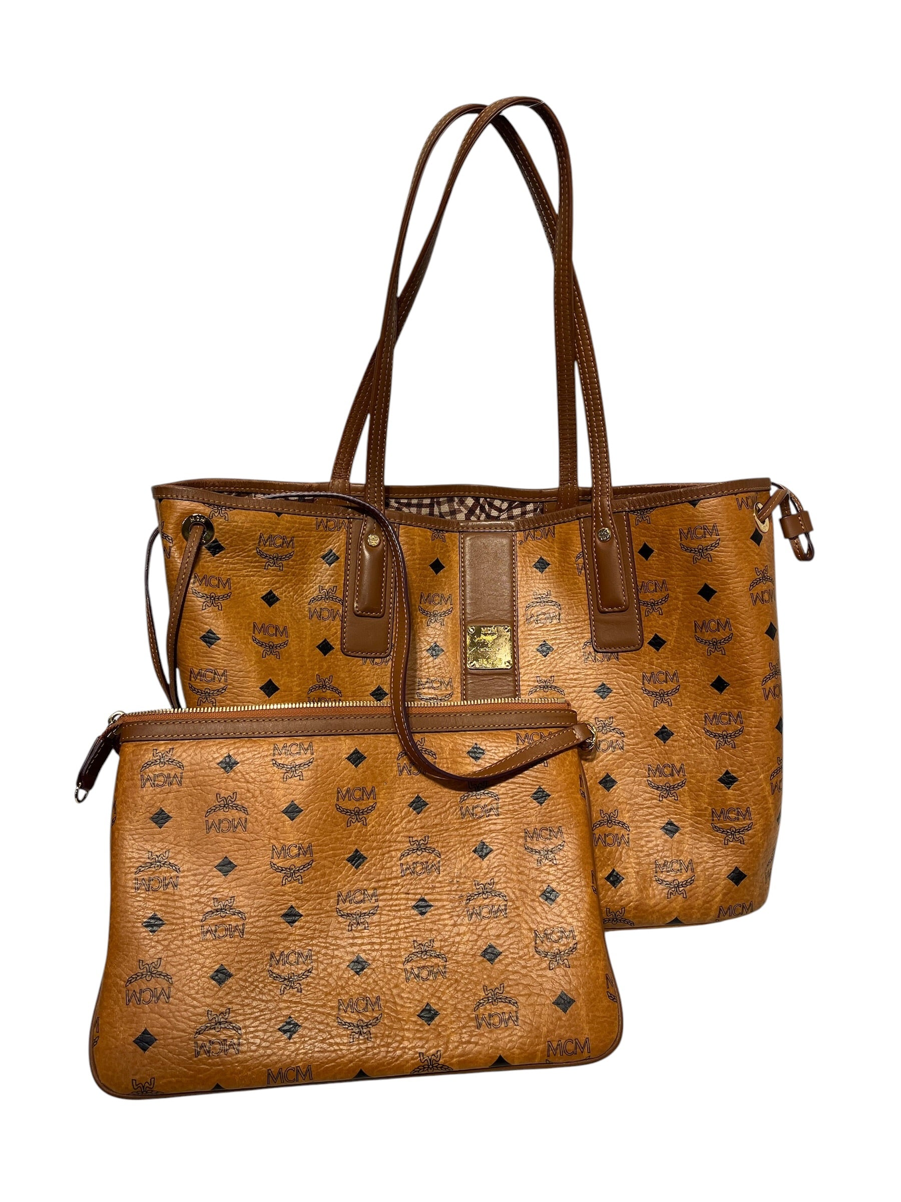 MCM/Tote Bag/Monogram/Leather/CML/McM tote with matching shopper view 8
