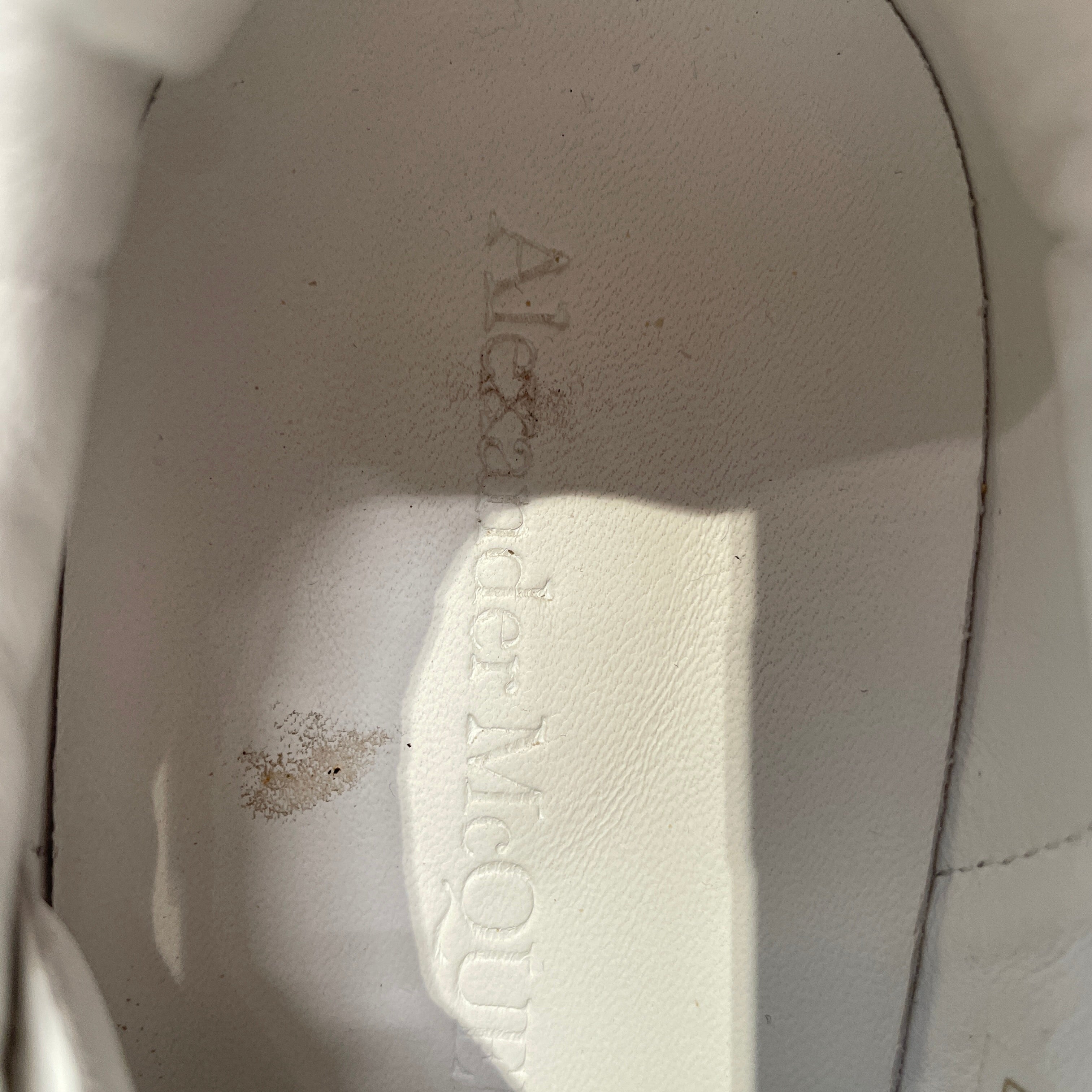 Alexander McQueen/Low-Sneakers/US 8/Leather/WHT/white/babyblue mcqueen view 6